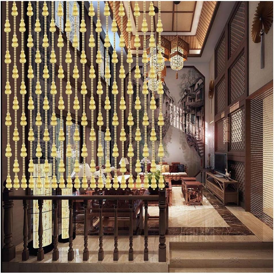 OKUOKA 31 Strands Wooden Beaded Curtain for Doorways