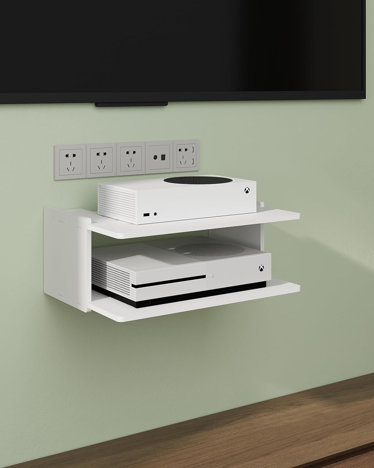Floating Under TV Game Shelf Stand for Xbox Series SX