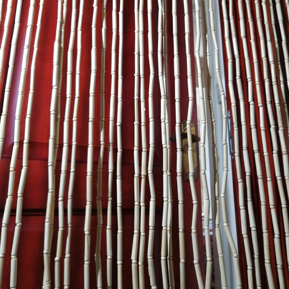 Beaded Curtain Natural Bamboo Room Divider Indoor Panel