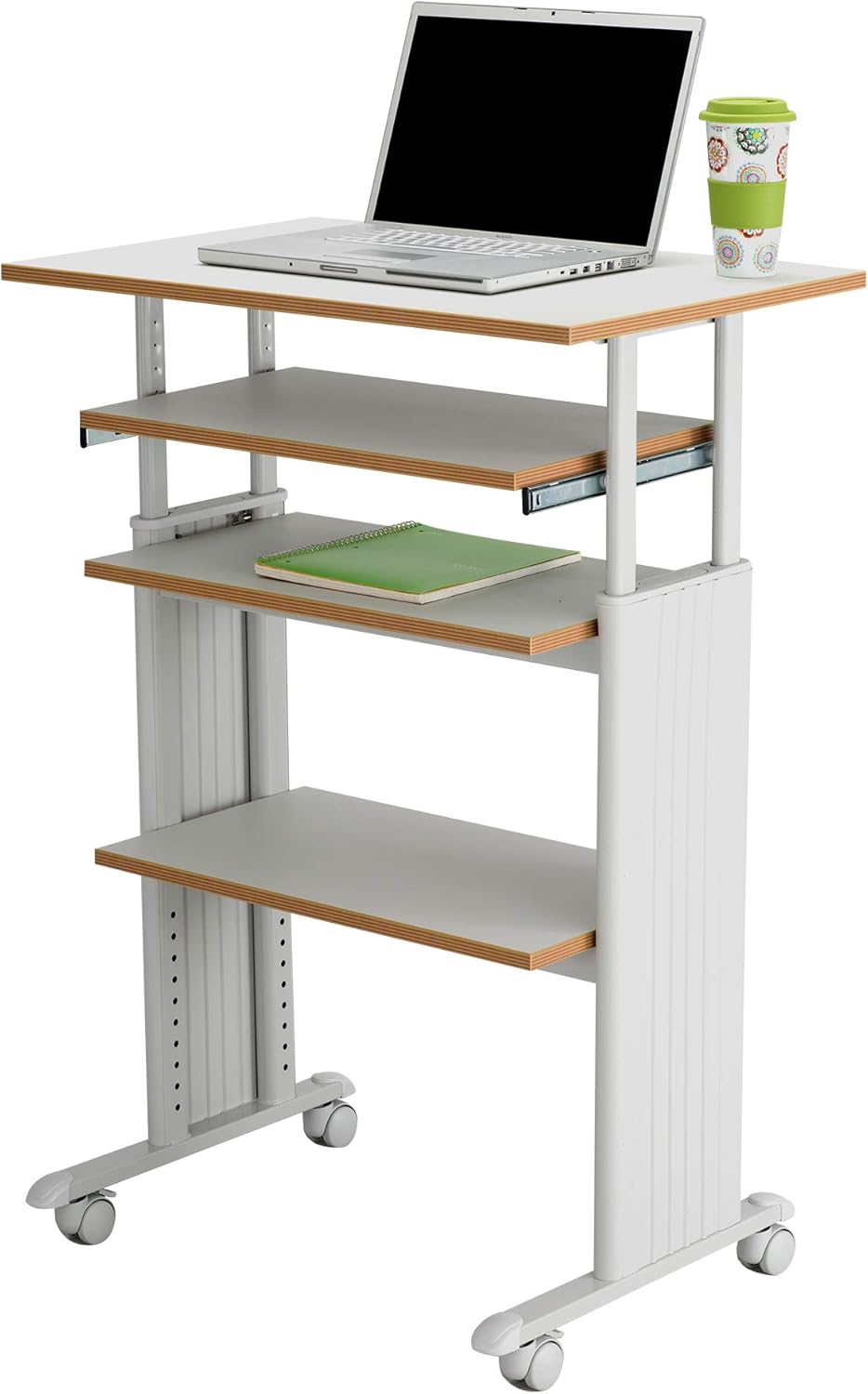 Safco Muv Adjustable Height Desk with Keyboard Shelf