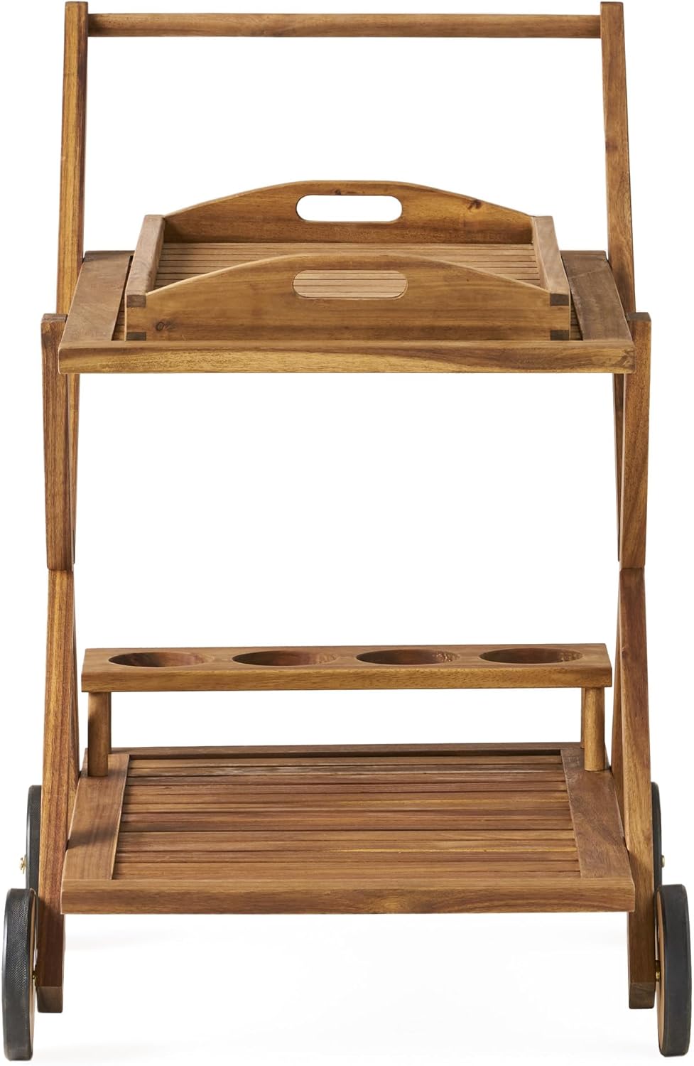 YLIEHS Versatile Mobile Bar Cart for Easy Entertaining