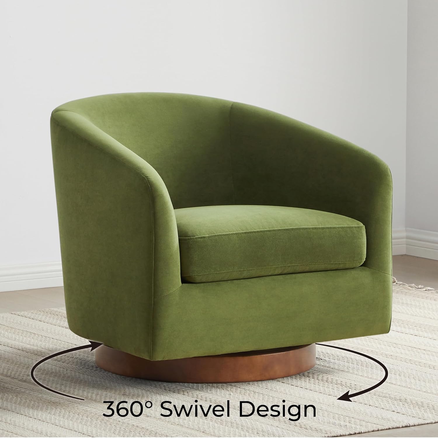 CHITA Swivel Accent Chair Forest Green