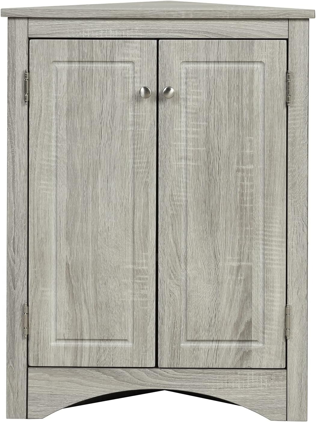Merax Corner Cabinet with Adjustable Shelves and Doors