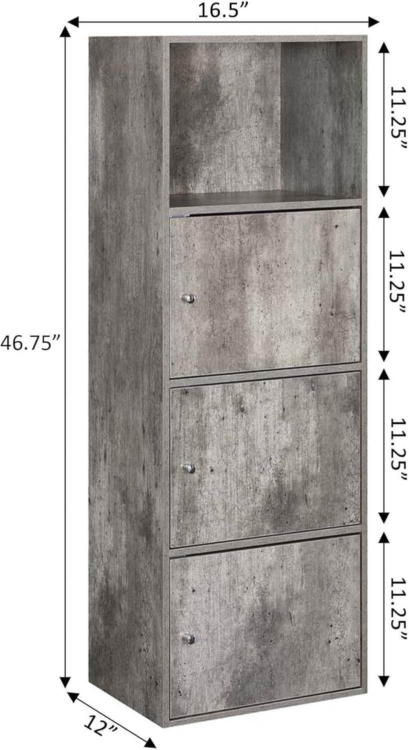 Convenience Concepts Xtra Storage 3 Door Cabinet 165 In