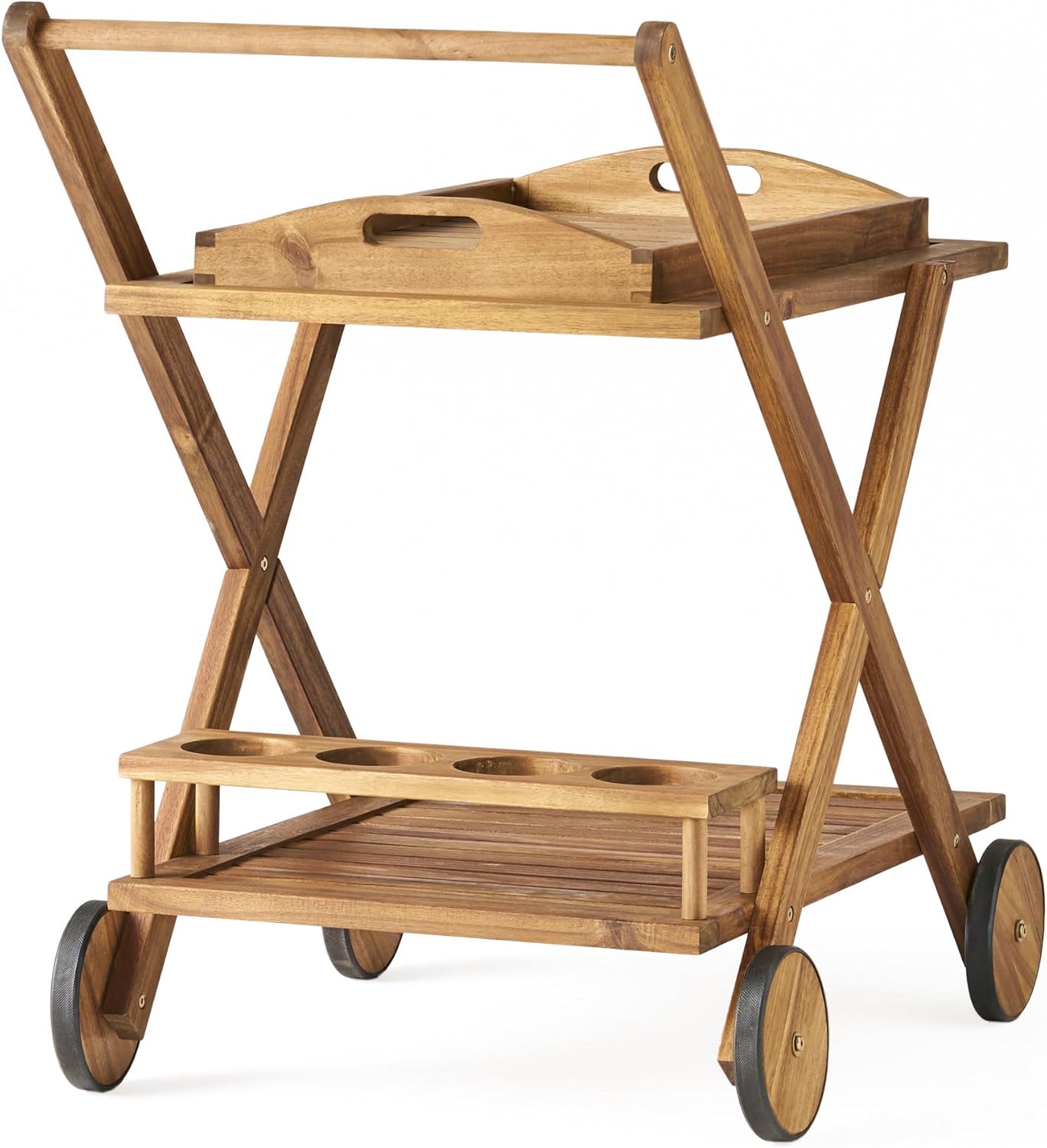 YLIEHS Versatile Mobile Bar Cart for Easy Entertaining