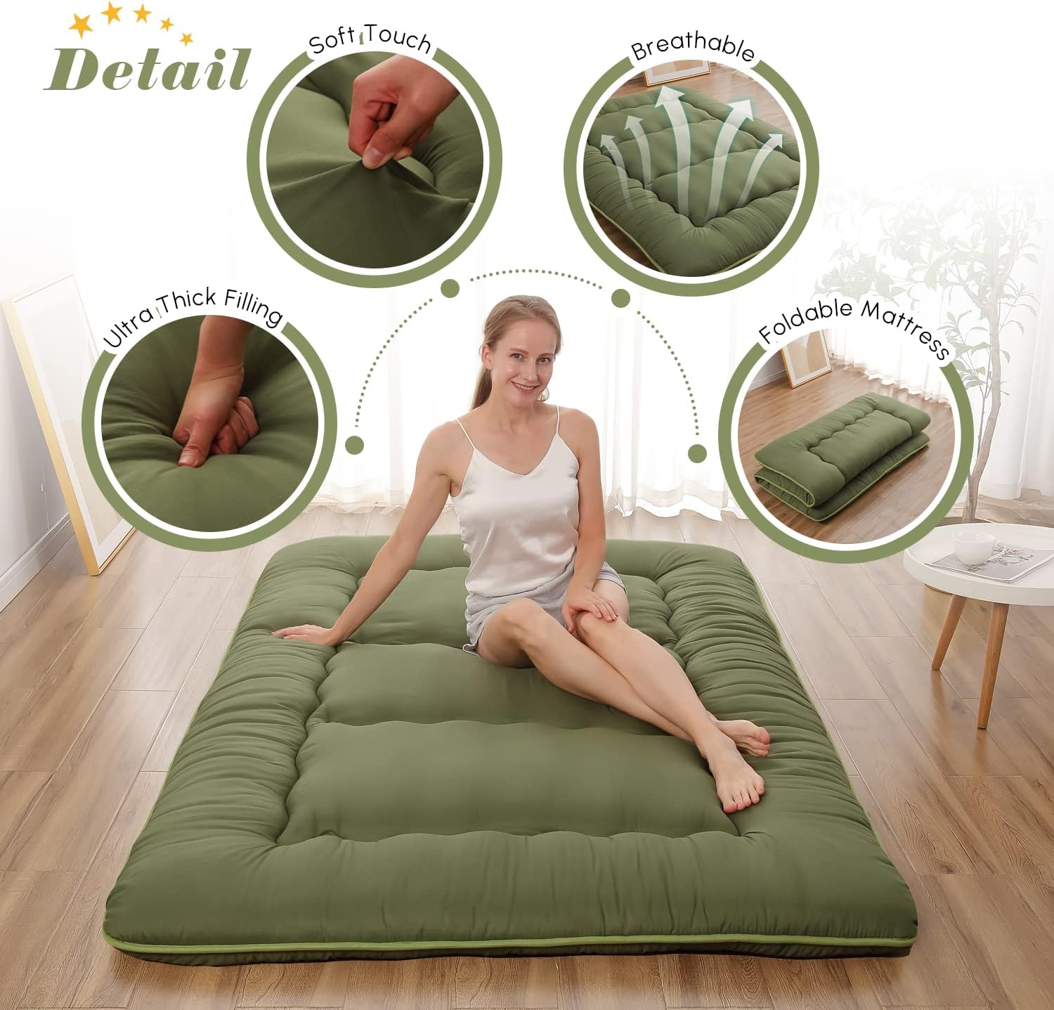 Zelladorra Japanese Floor Mattress Twin Size
