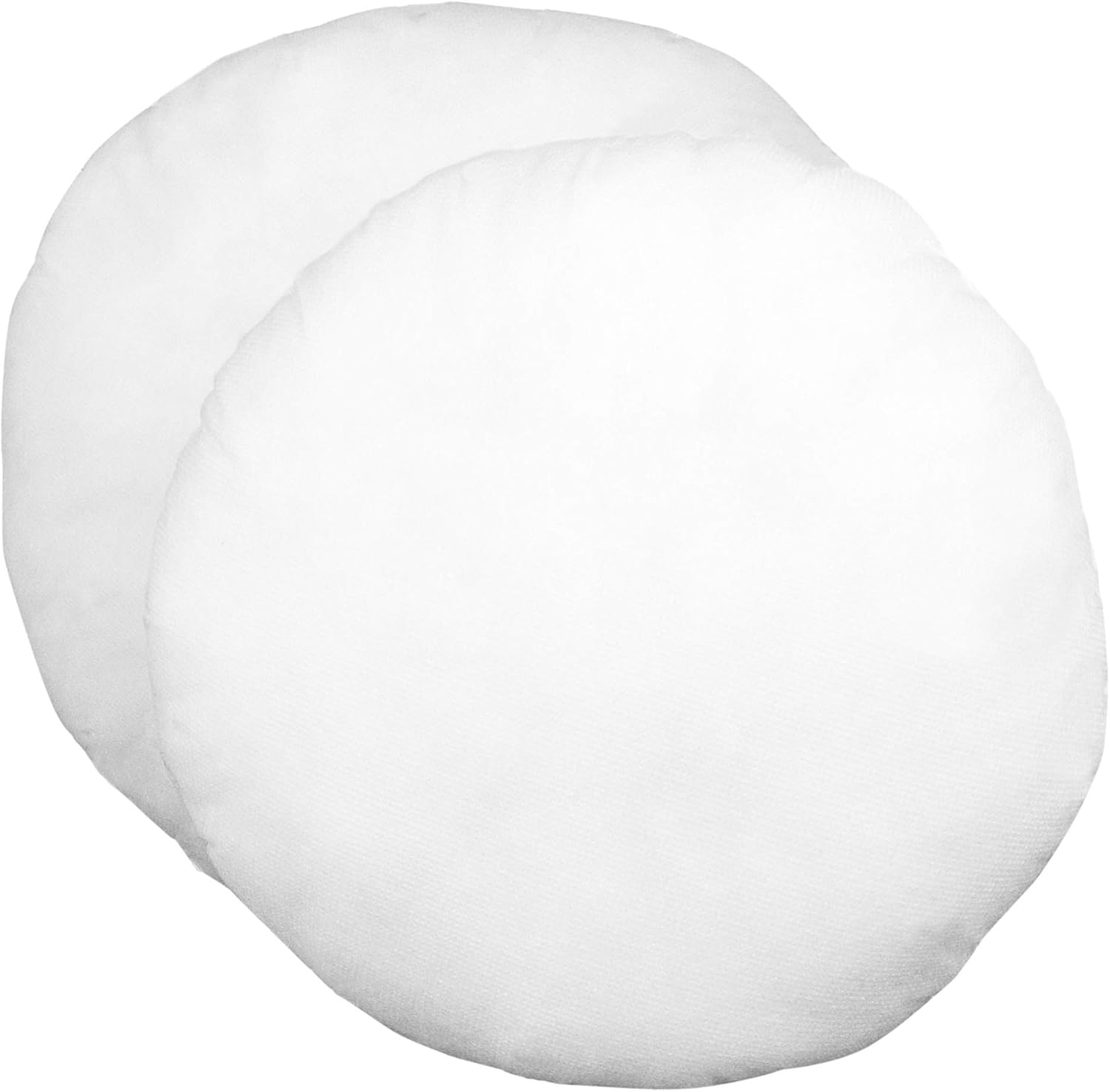 Hometex Throw Pillow Insert 20 Round Standard Cover 2 Pack