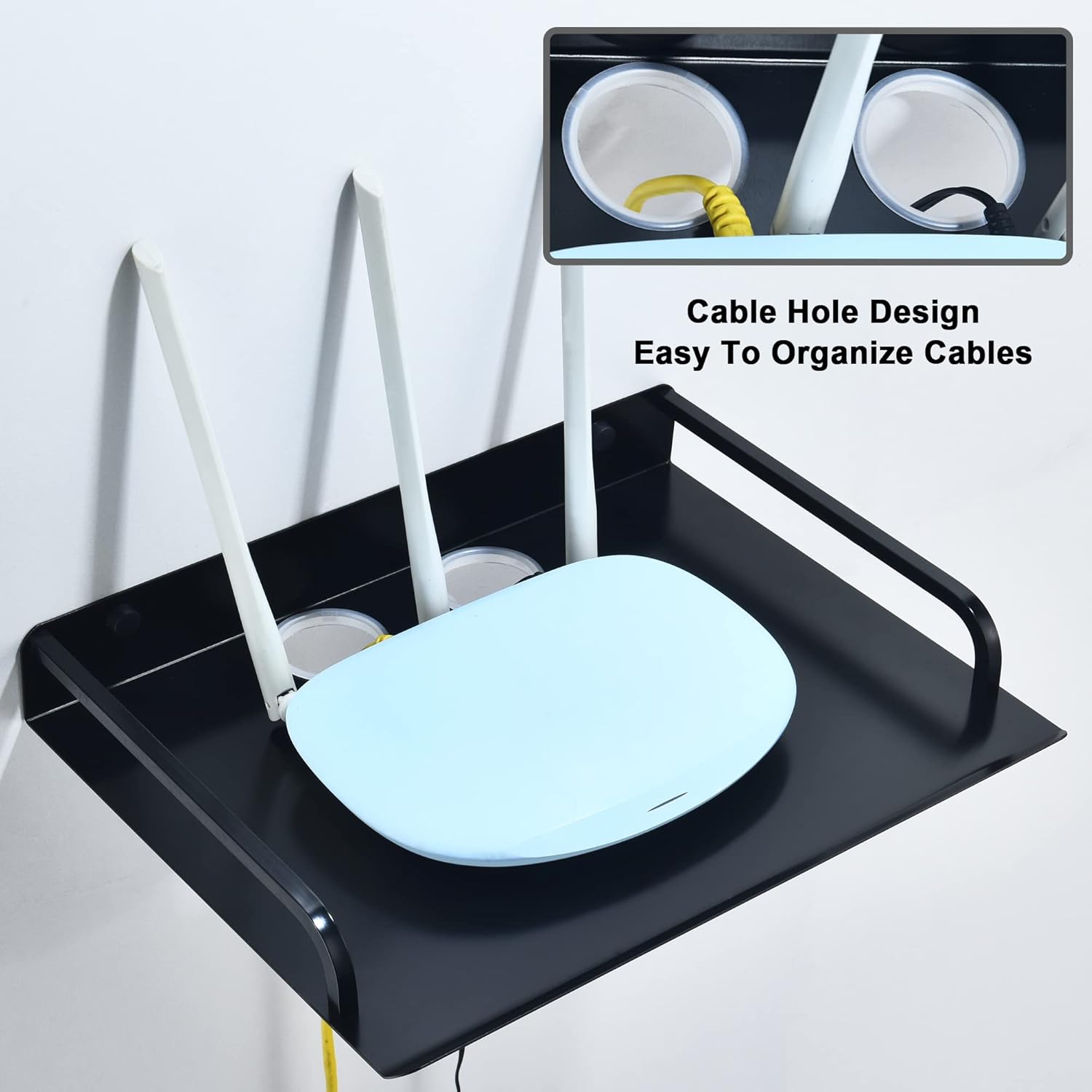 Floating Shelves for AV Devices - 2PCS Metal Mount Shelf