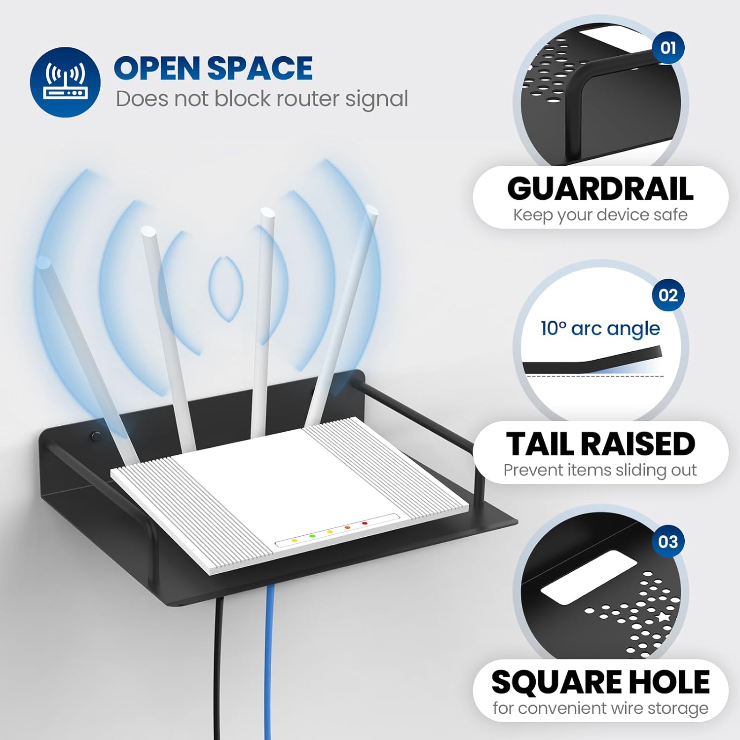 Floating Shelf For Projector And Electronics