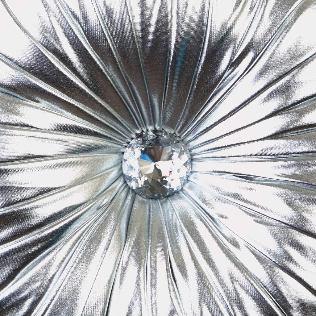 DleDan Soft Shiny Silver Decorative Throw Pillow