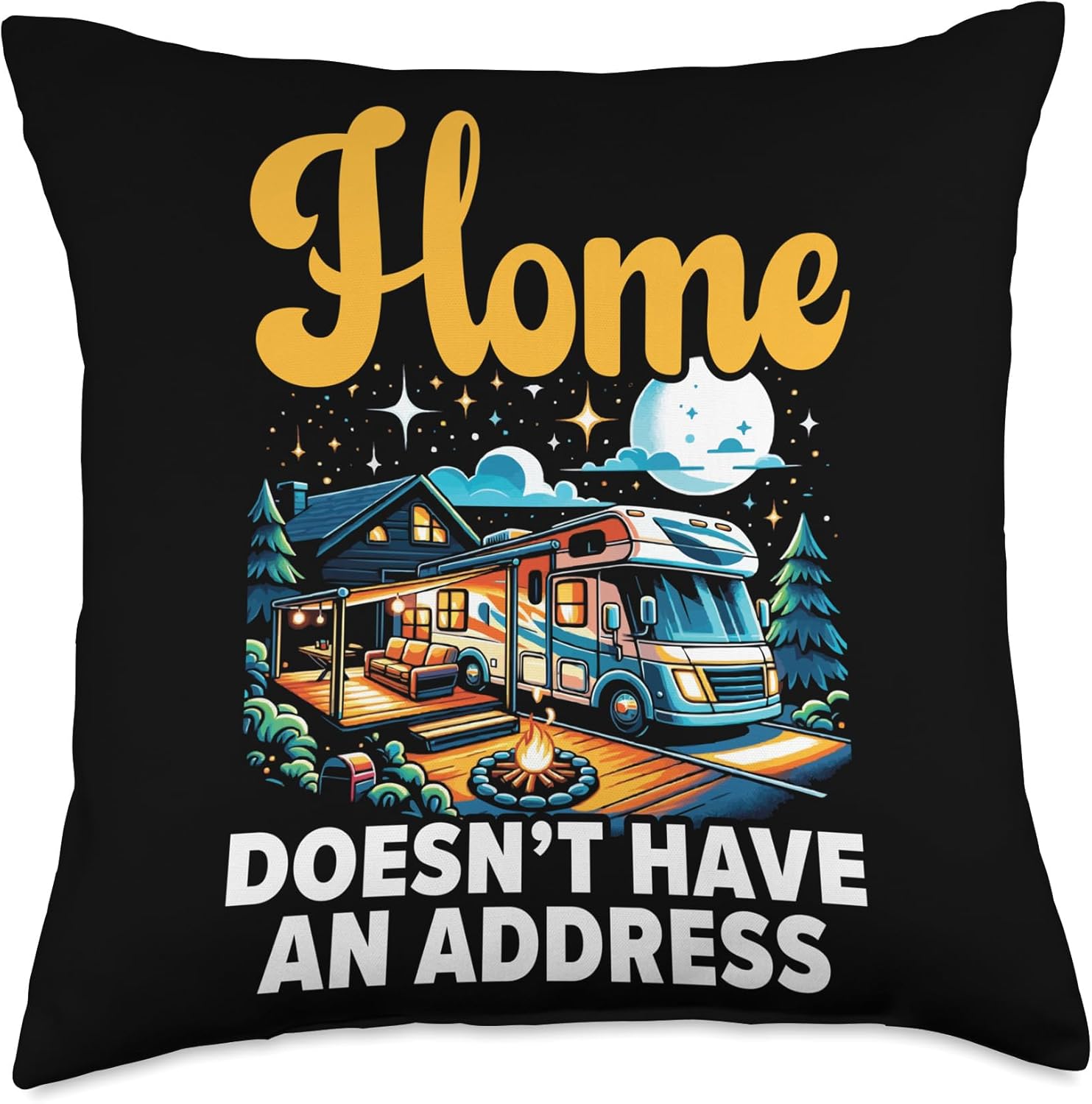 Mobile Home Throw Pillow for Motorhome Living 1