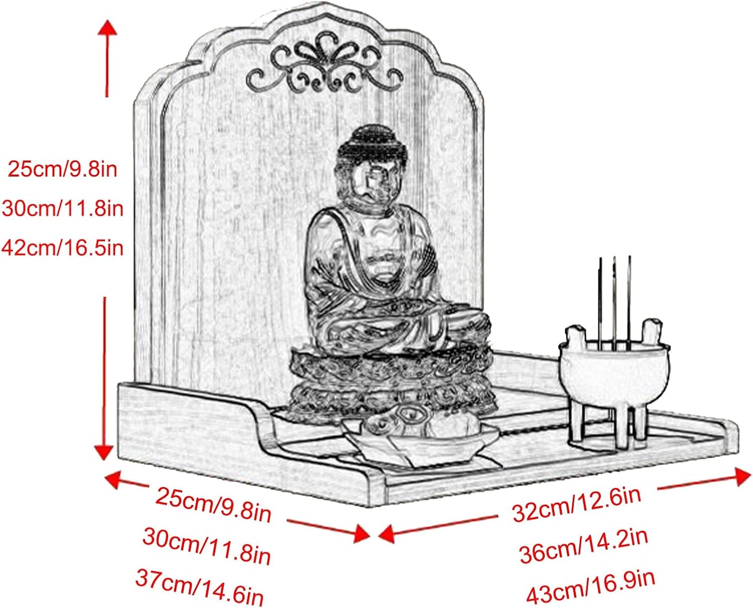 Day of The Dead Altar Stand for Small Spaces