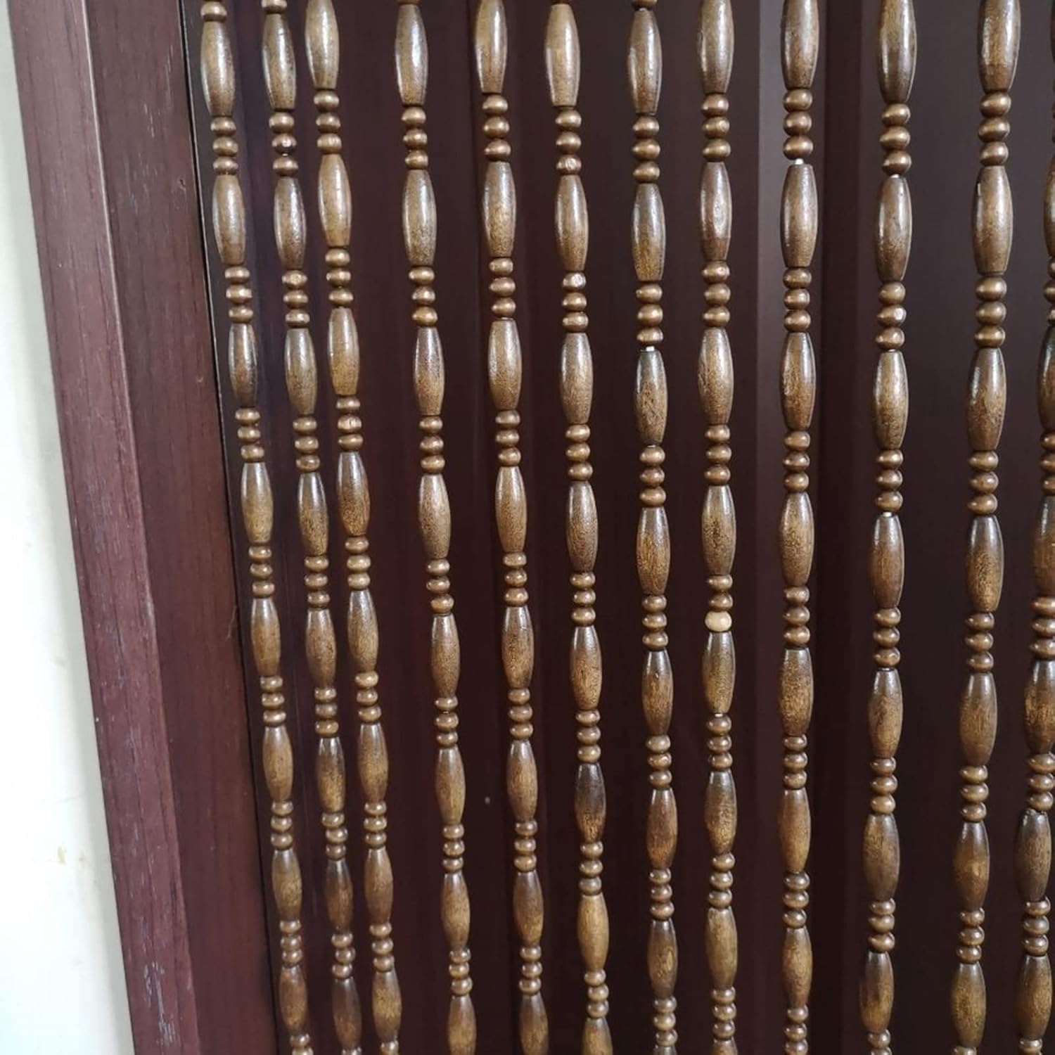 Natural Bamboo Beaded Door Curtain for Room Decor 1