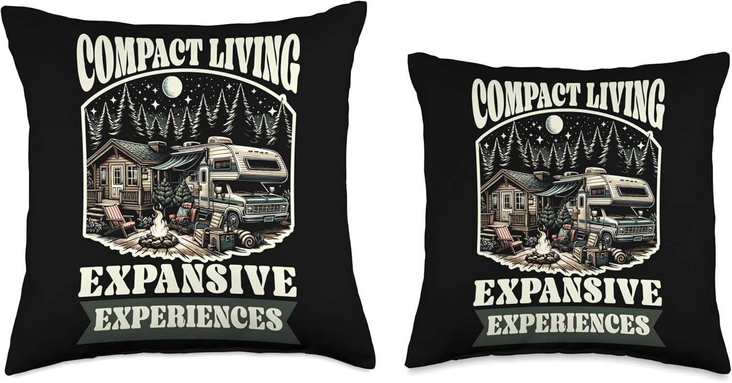 Mobile Home Throw Pillow for Motorhome and Trailer Park 1