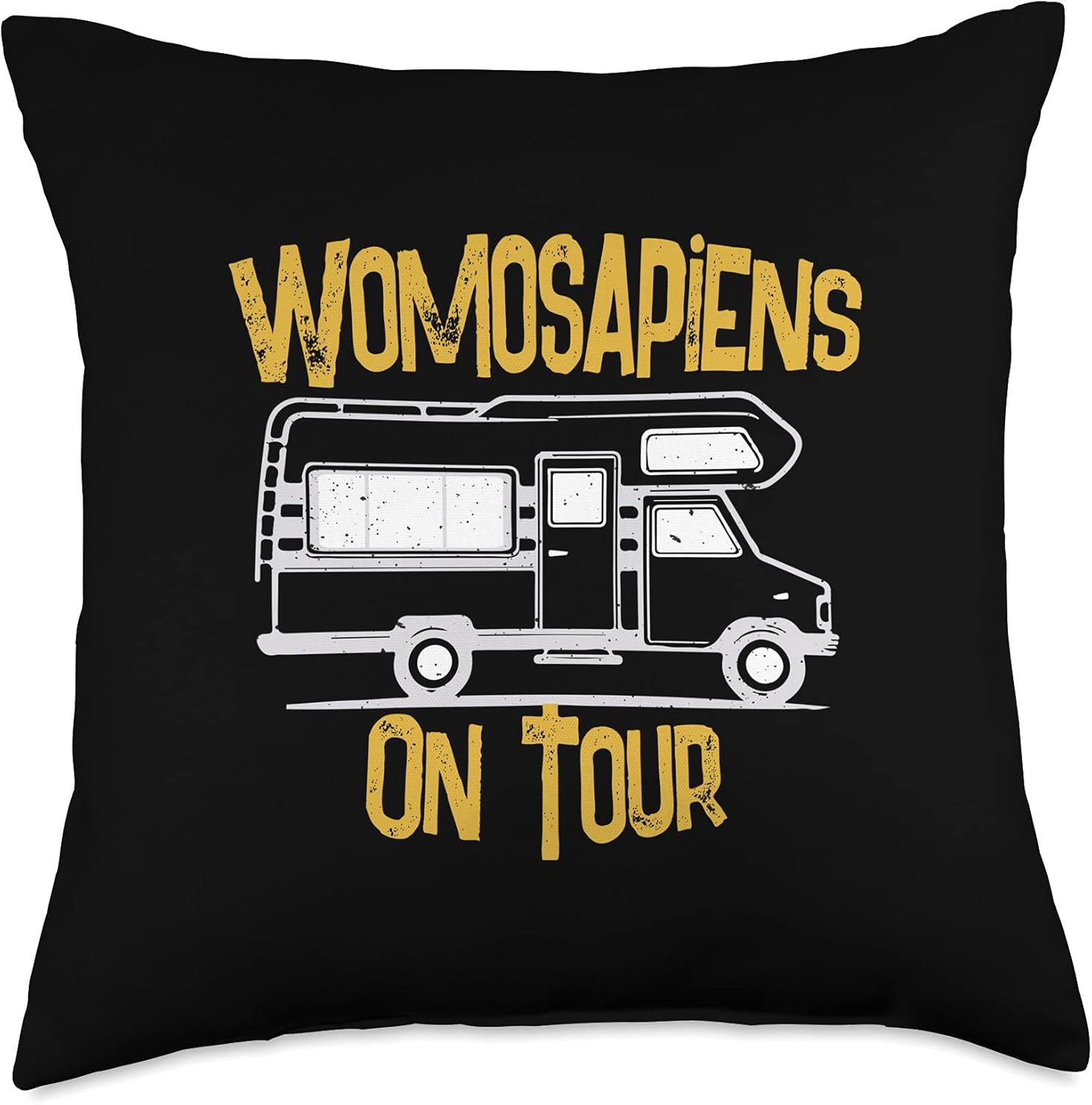 Caravan Camping Throw Pillow for Adventure Travel