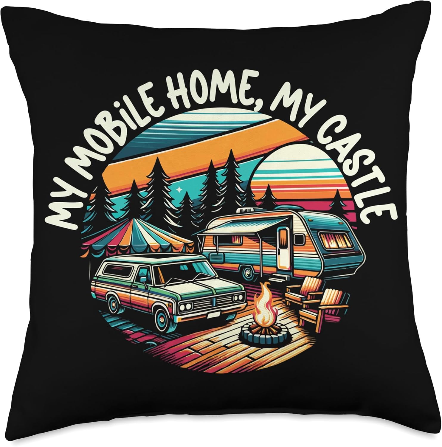 Mobile Home Throw Pillow for Motorhome Trailers 1