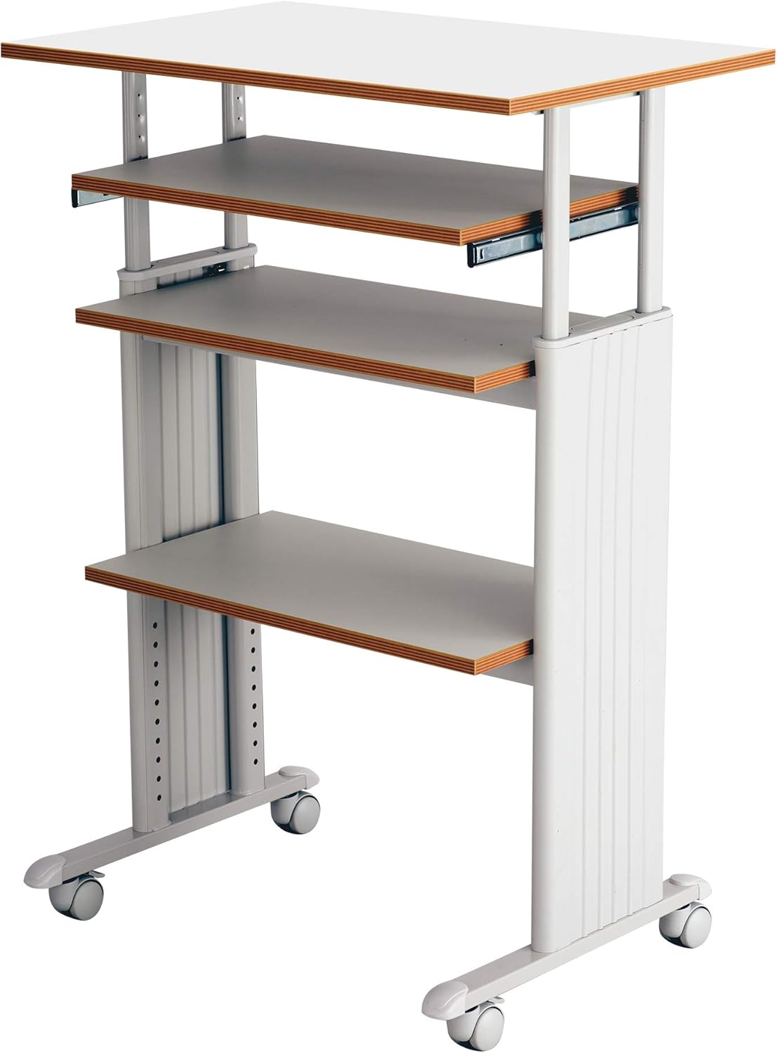 Safco Muv Adjustable Height Desk with Keyboard Shelf