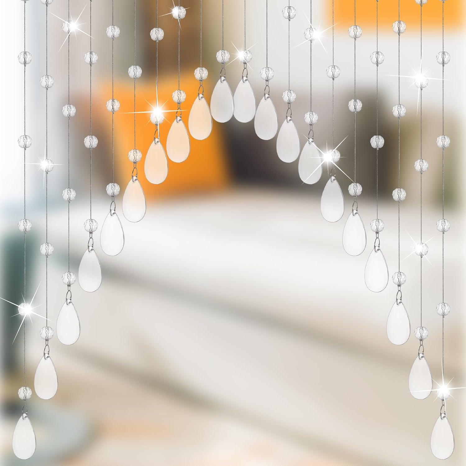 20 Strings Crystal Beaded Curtain for Door and Window