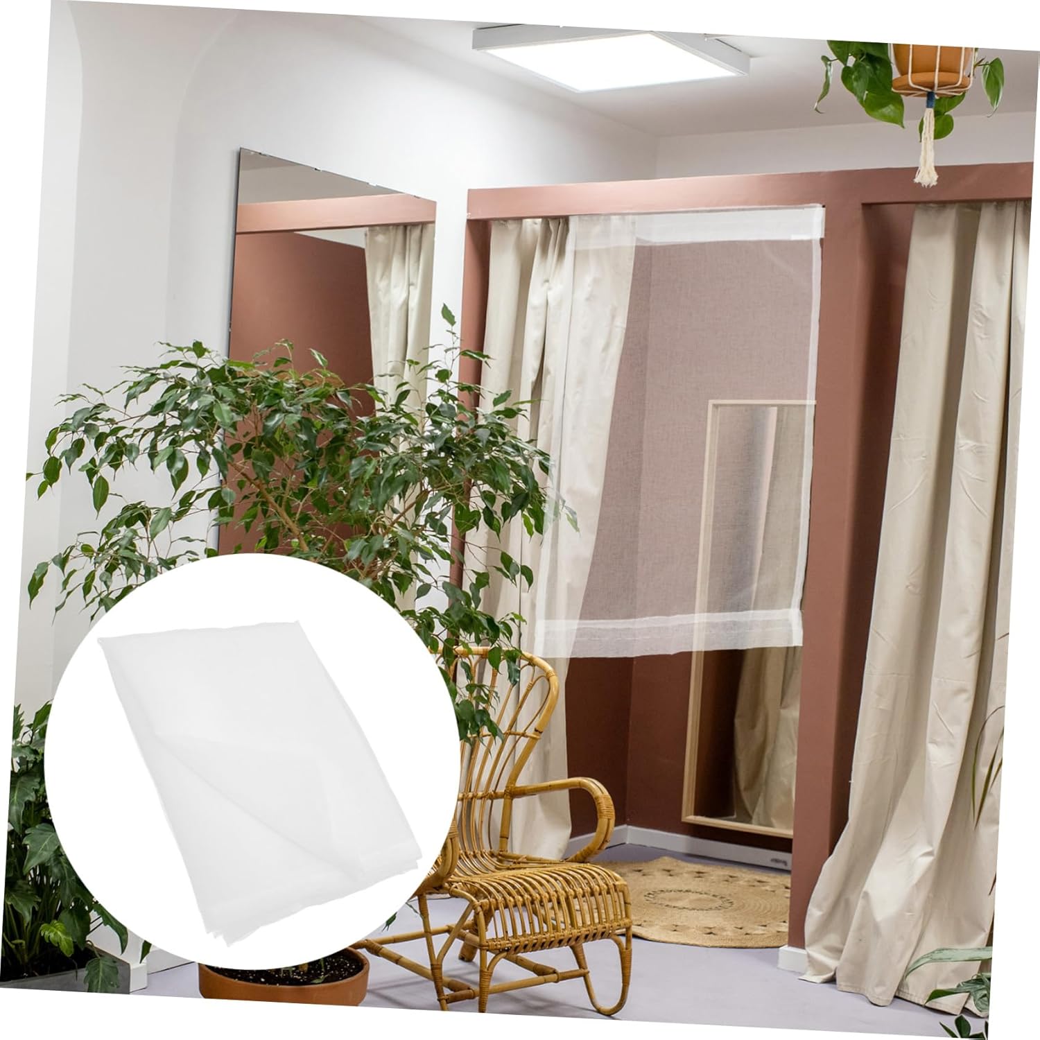 Unomor Elegant Gauze Door Curtain Room Divider