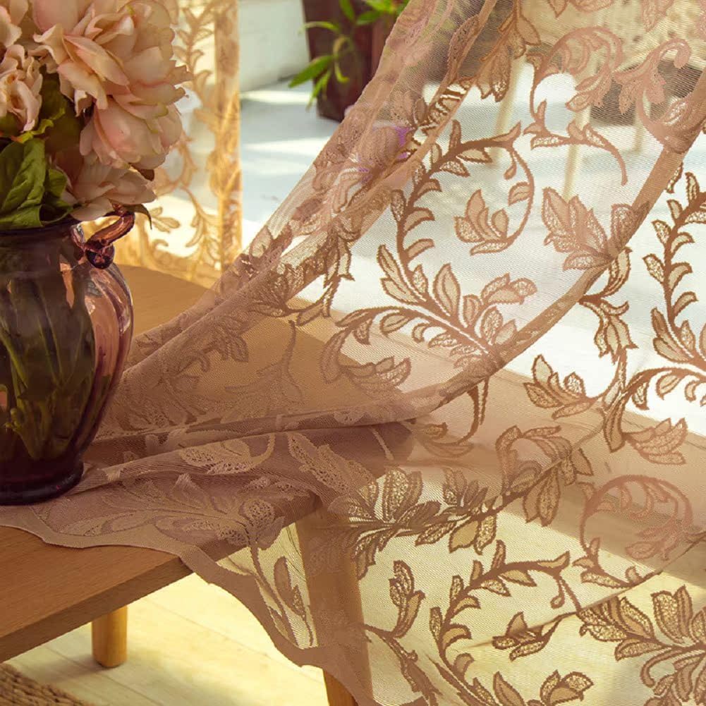 American Pastoral Wind Insulation Sheer Curtains for Kids Room