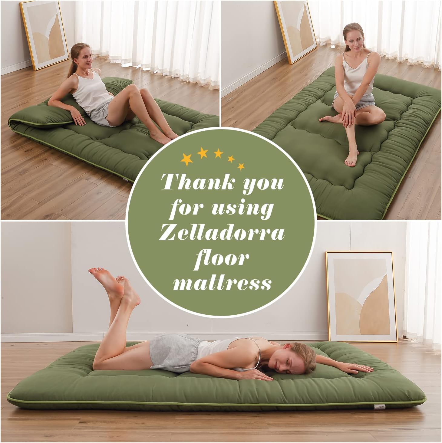 Zelladorra Japanese Floor Mattress Twin Size