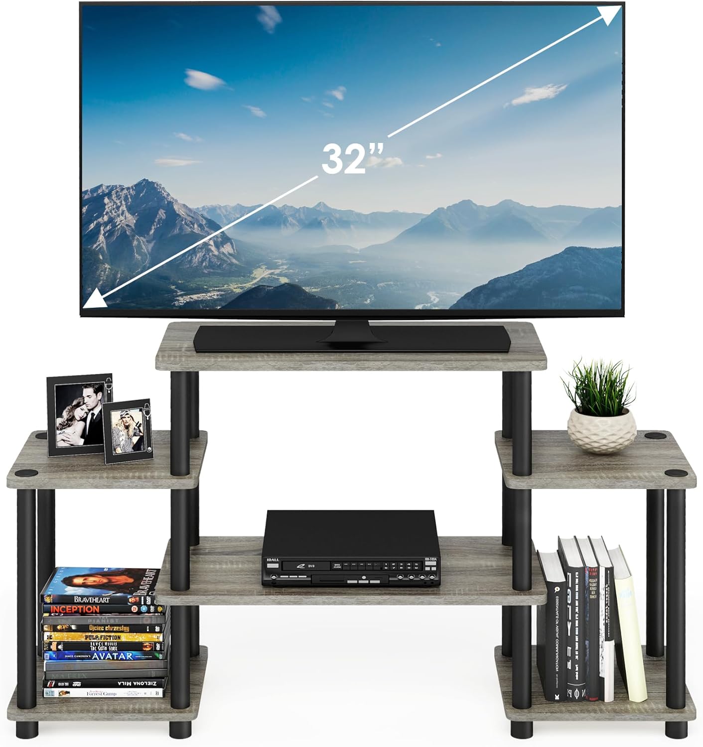 Furinno Turn-N-Tube Entertainment Center No Tools