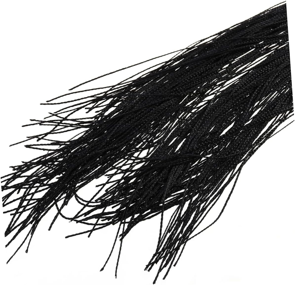 Rod Type Line Curtain Tassel Valance for Room Dividers Black String Curtain for Decor