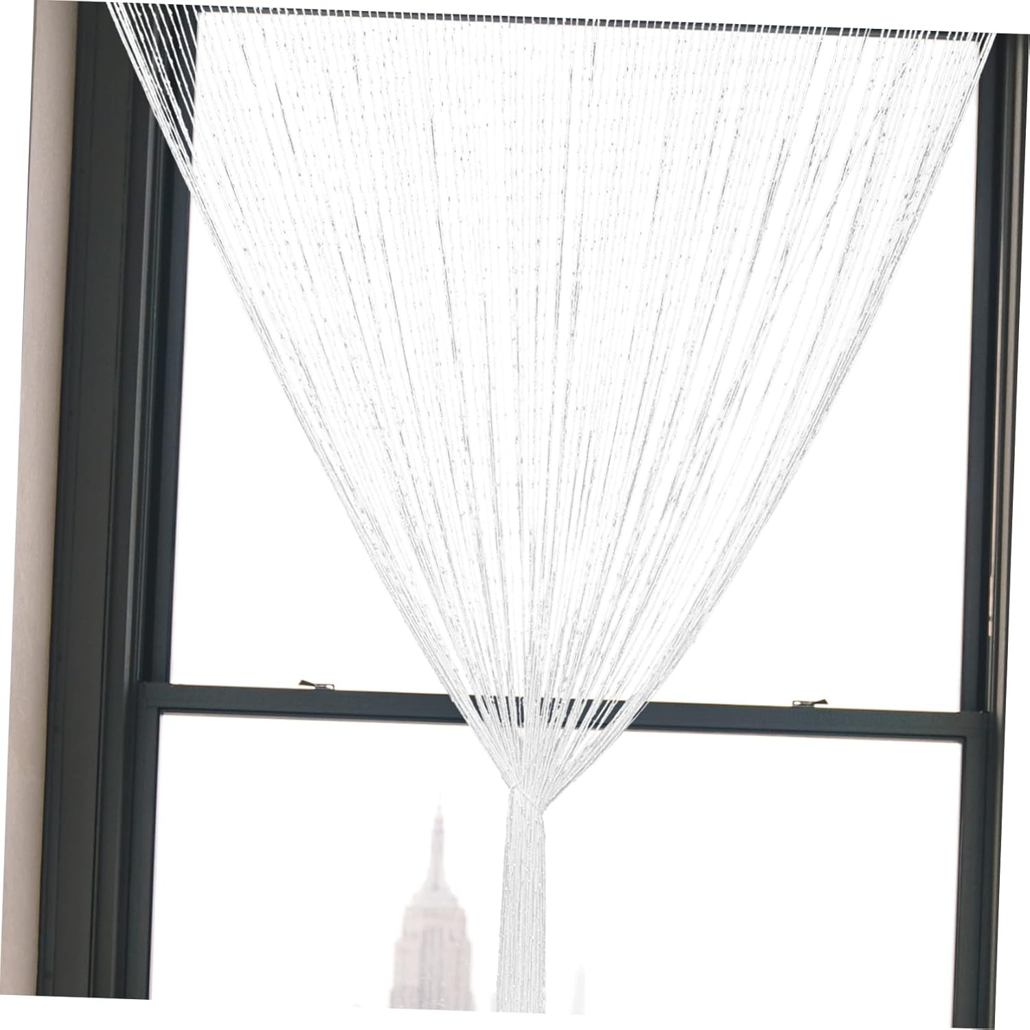 2pcs String Curtain Room Divider Elegant Tassel Door Curtain for Home Decor