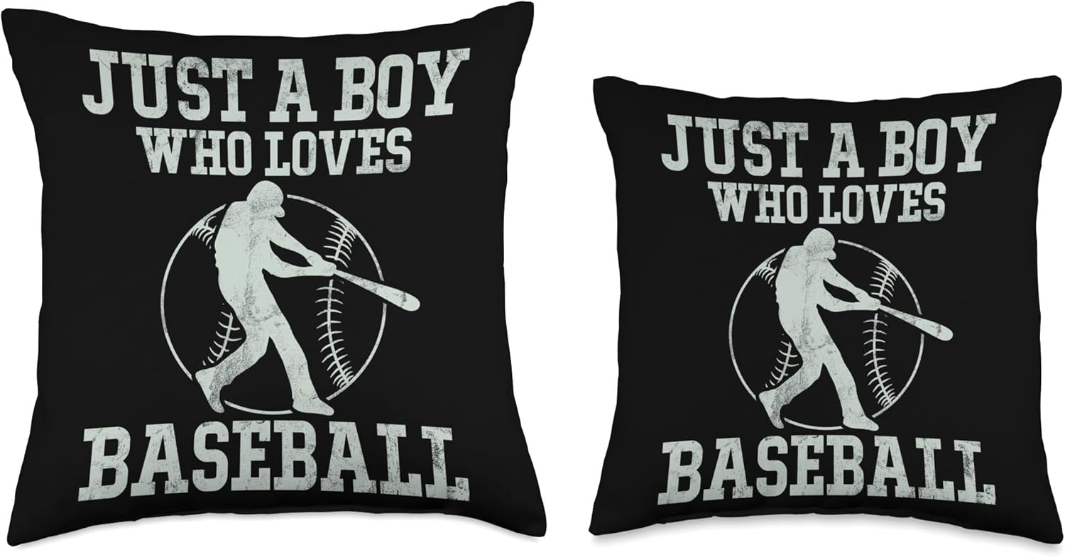 Funny Baseball Pitcher Throw Pillow for Fans