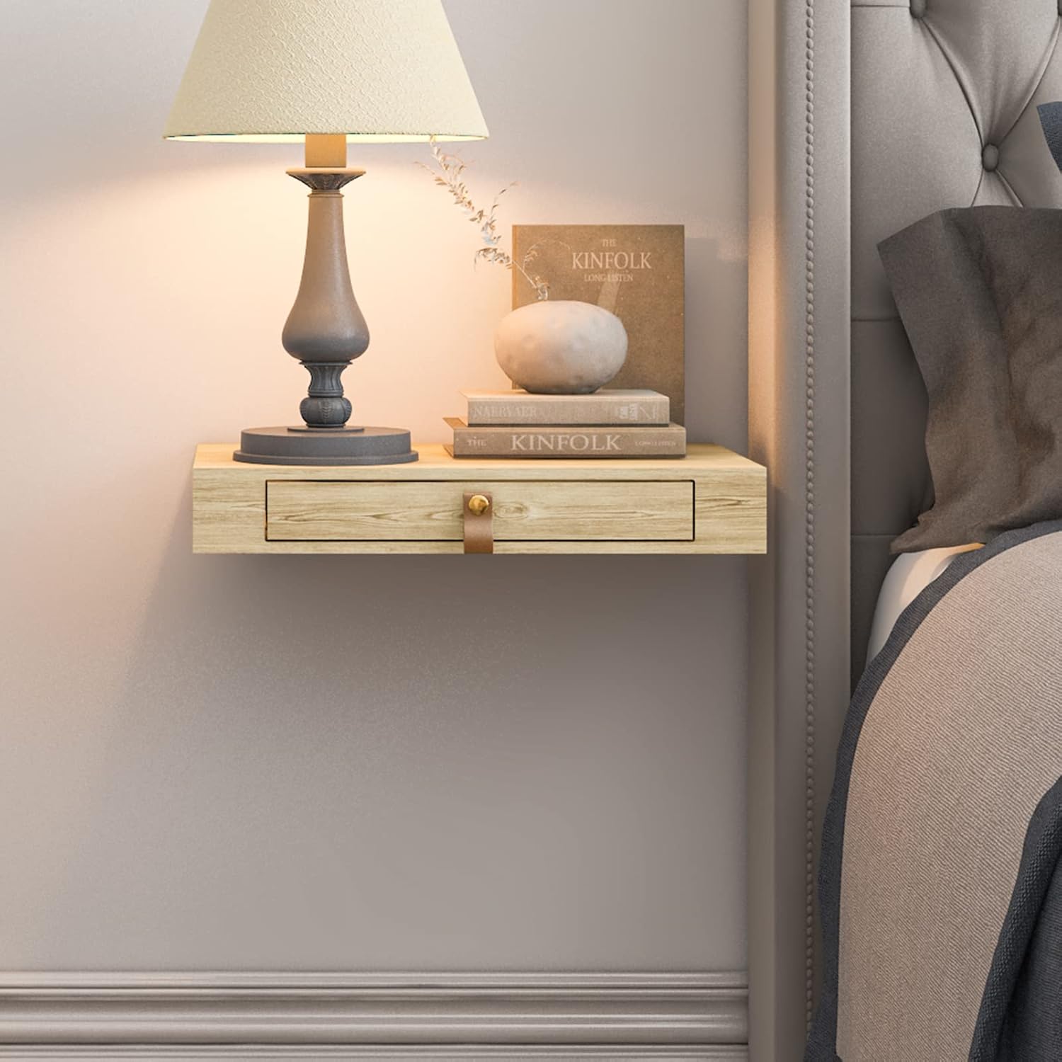 Bloddream Floating Nightstand with Drawer