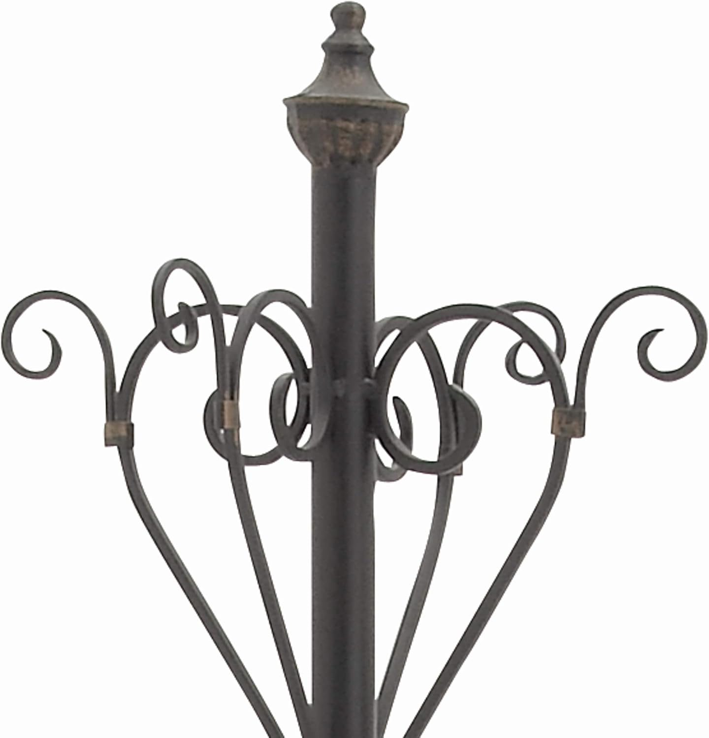 Deco 79 56471 Black Iron Coat Rack