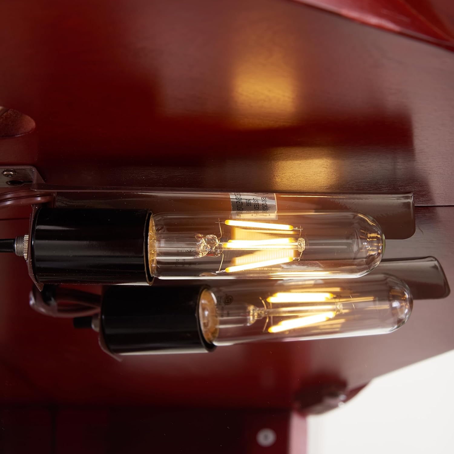 Maximize Space with Lighted Glass Curio Cabinet Corner Design Cherry Finish