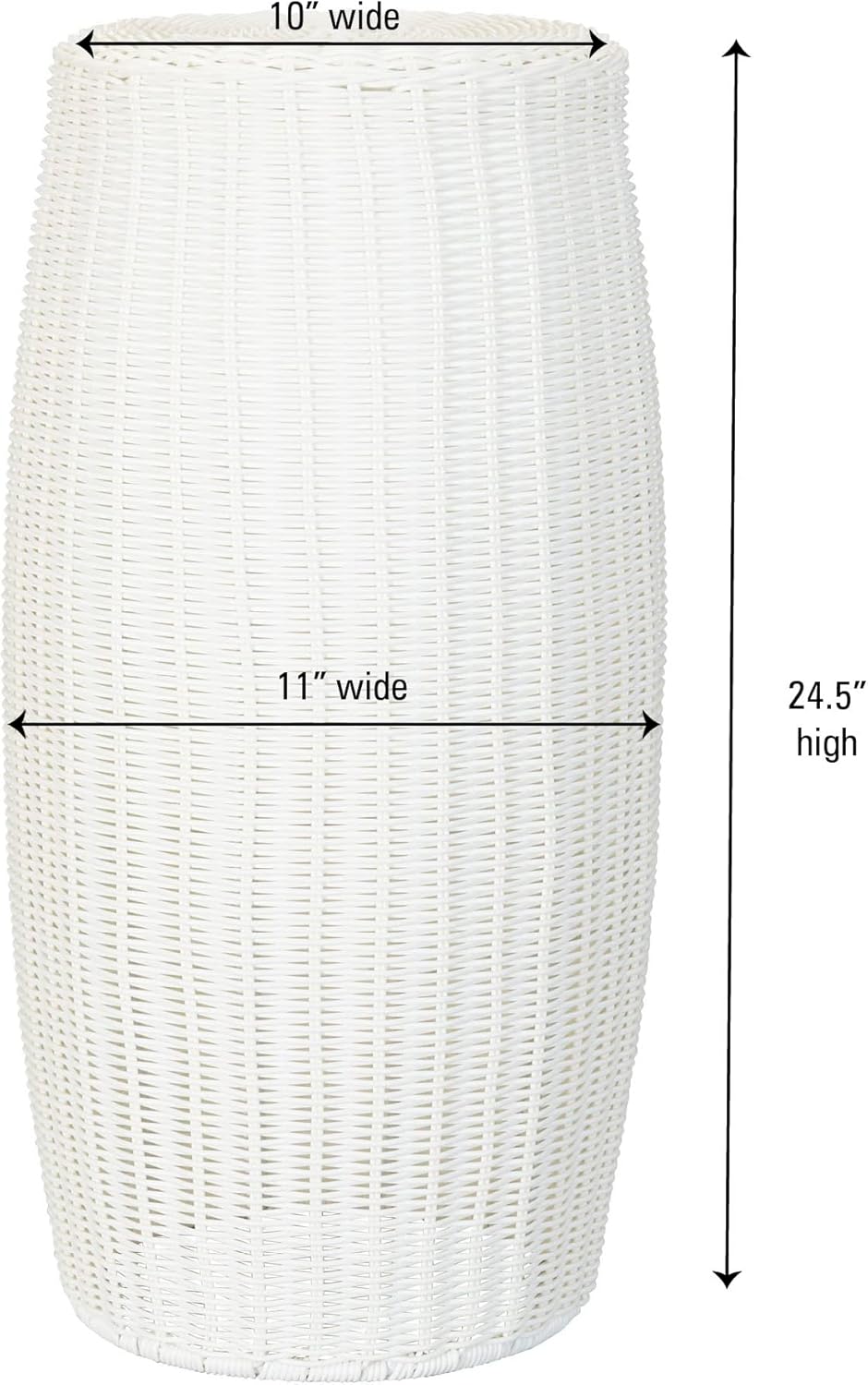 Household Essentials Tall Resin Pedestal White