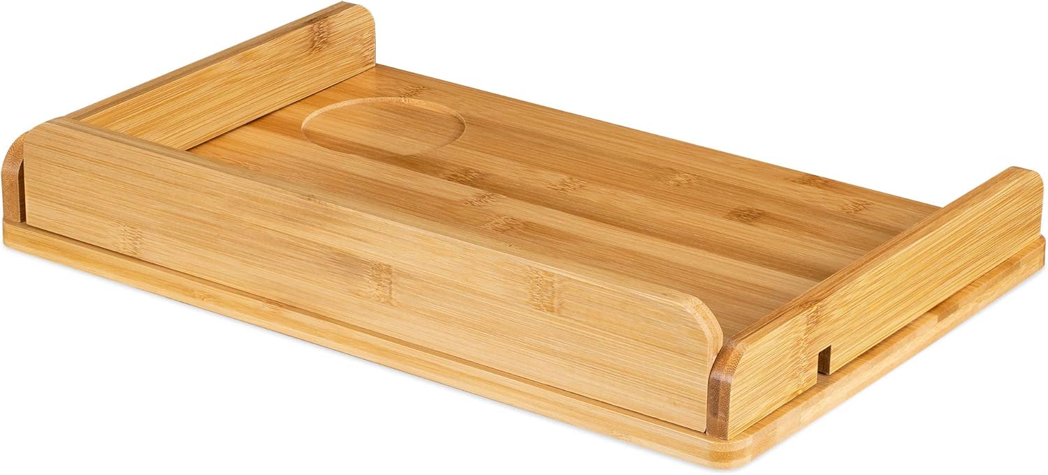 Navaris Bedside Shelf Bamboo Nightstand