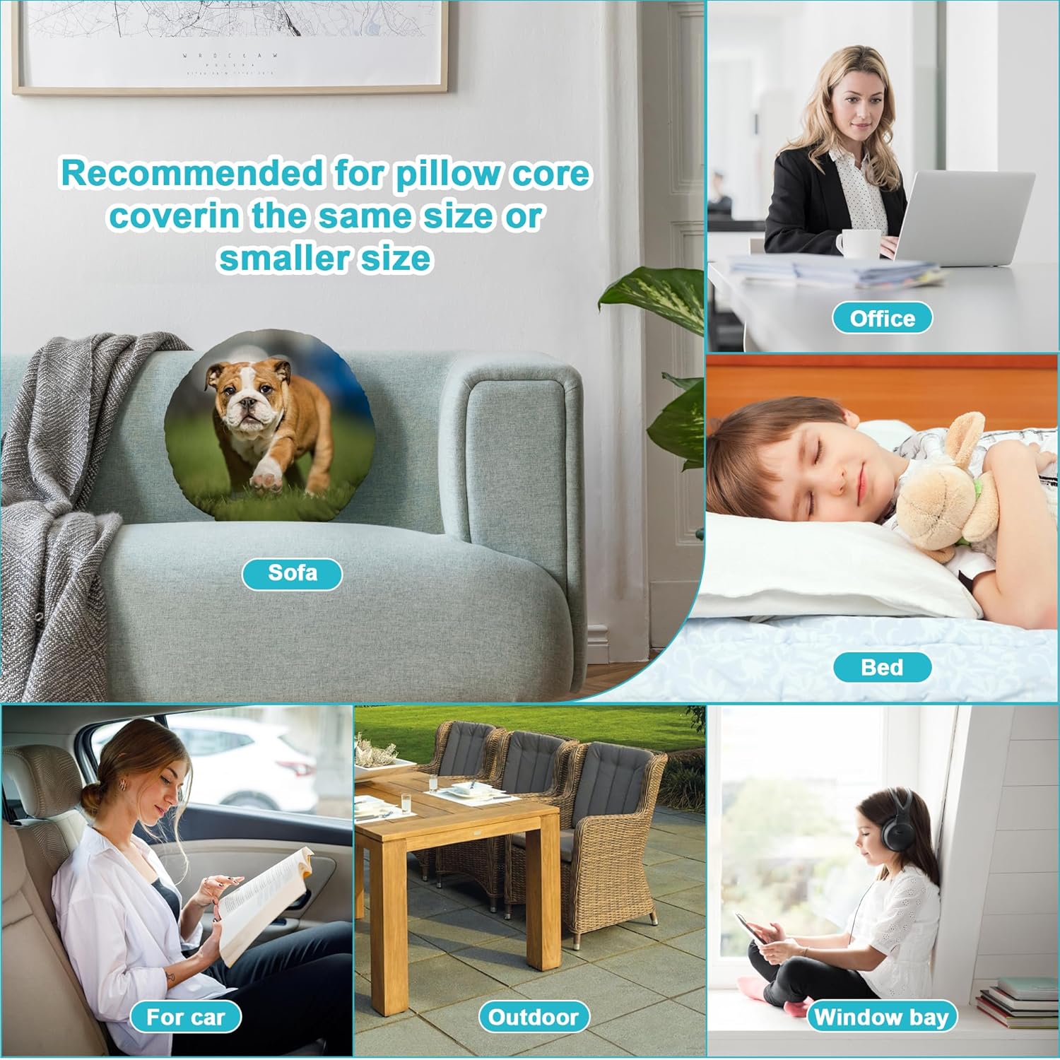 Custom Pillow with Picture Personalized Throw Pillow