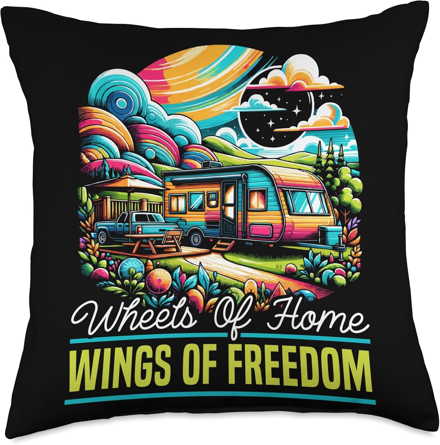 Mobile Home Decor Throw Pillow for Motorhome Trailers