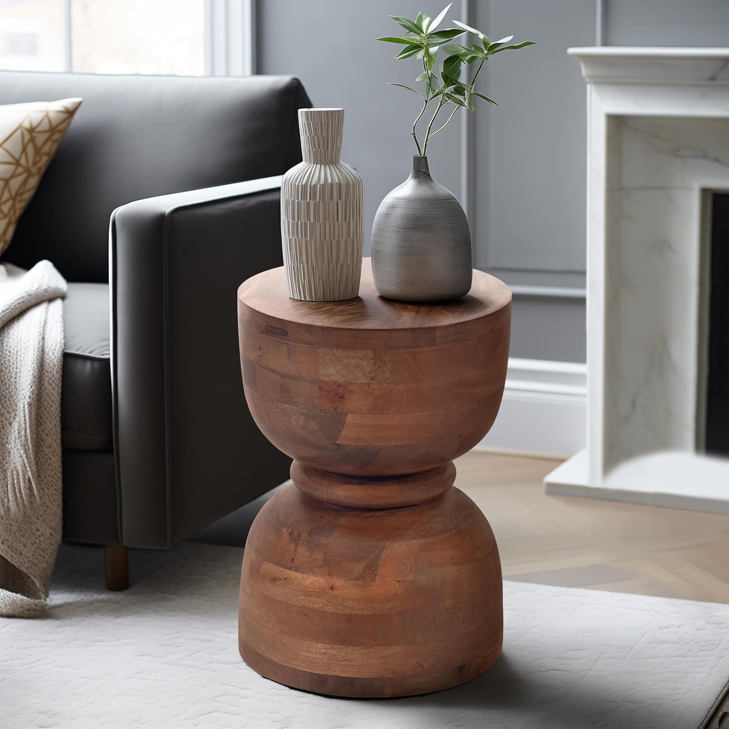 Sagebrook Home Brown Mango Wood Accent Table