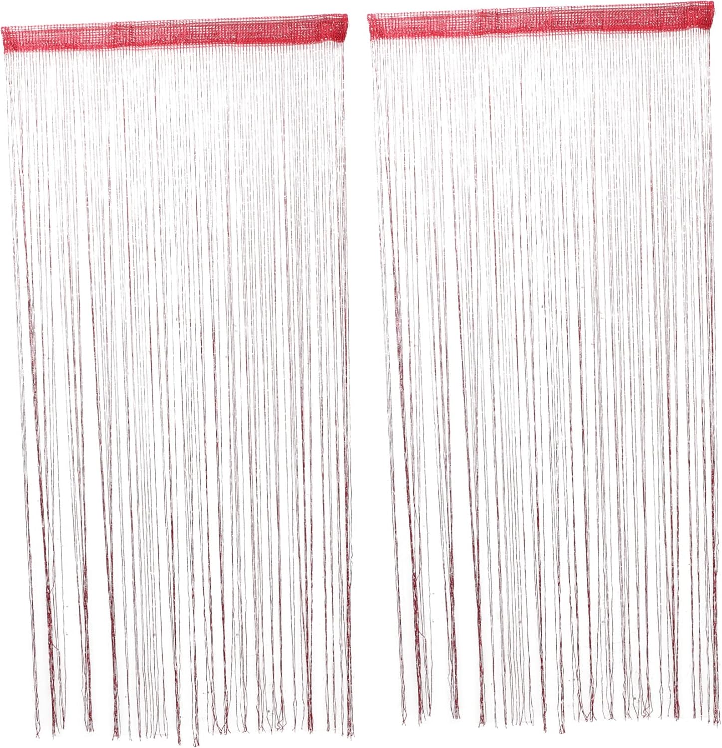 Silver Thread Screen Curtain for Doorway Room Divider Boho Decor