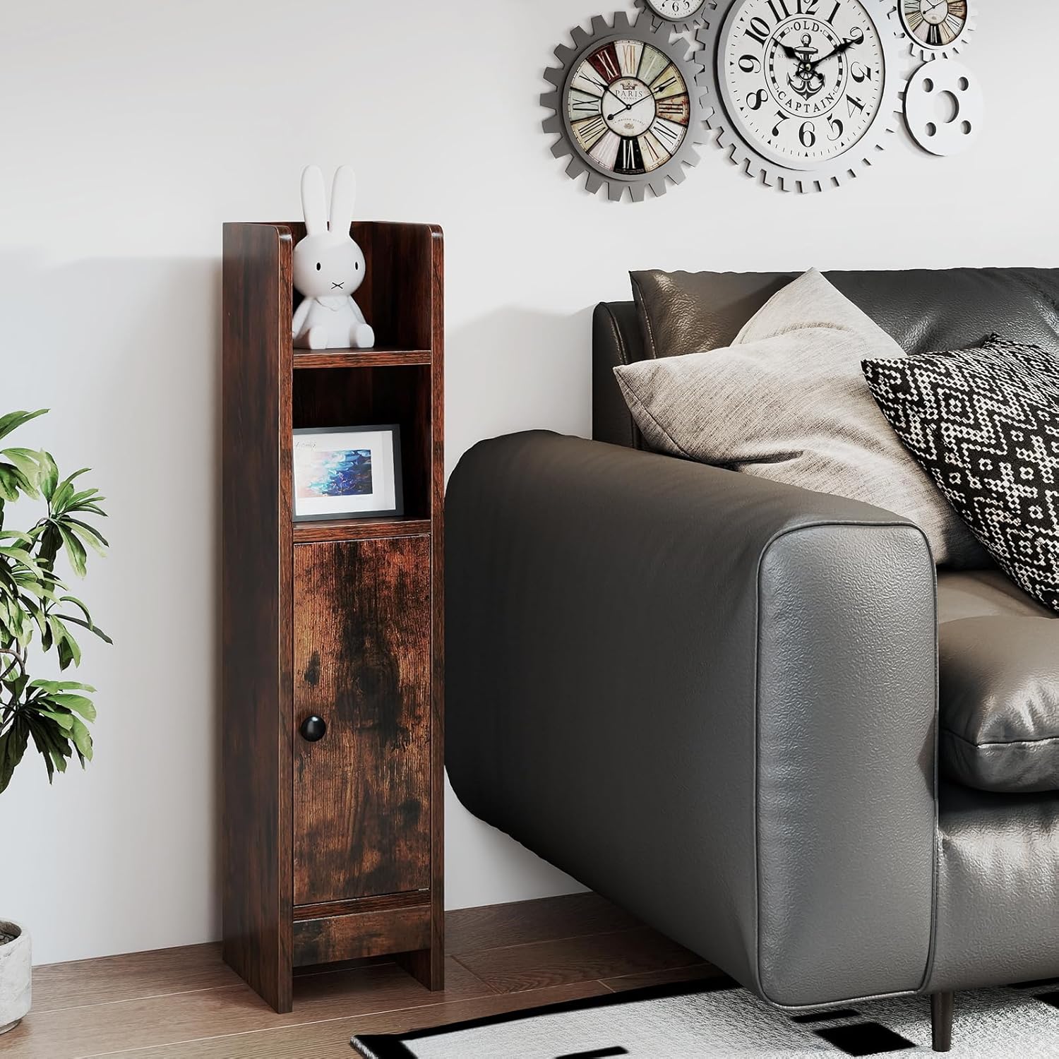 Tangkula Small Bathroom Storage Cabinet