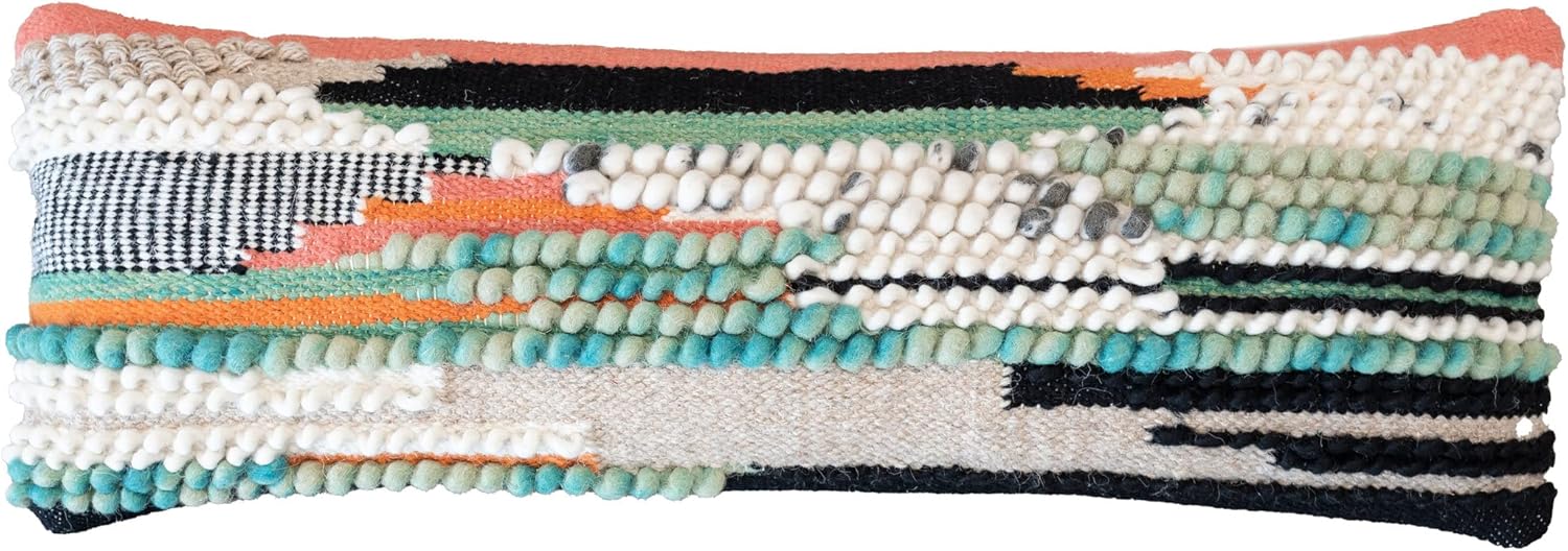 CASA BOHO Wool Throw Pillow Cover 13x35