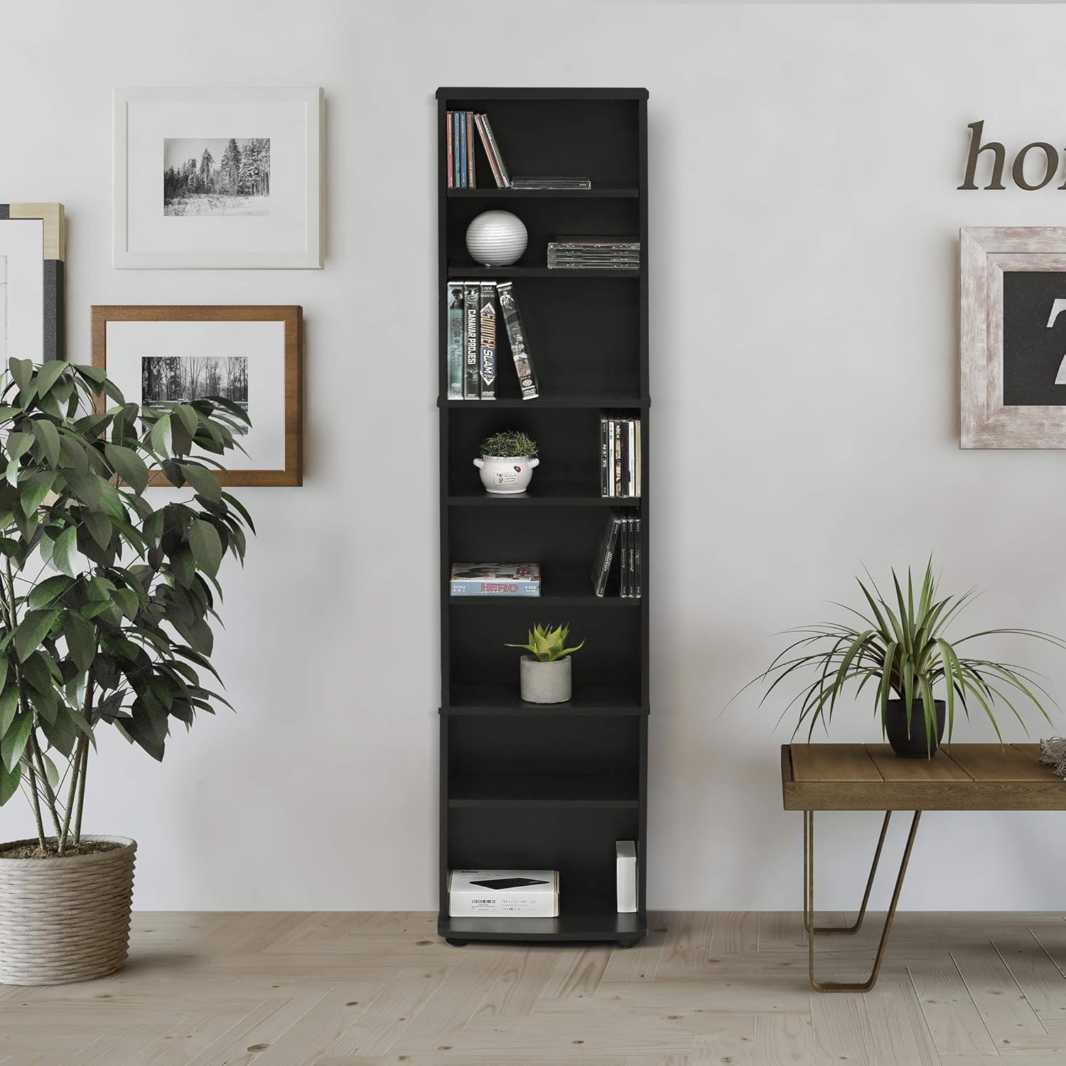 Furinno Jaya Space Saving Storage Tower Espresso