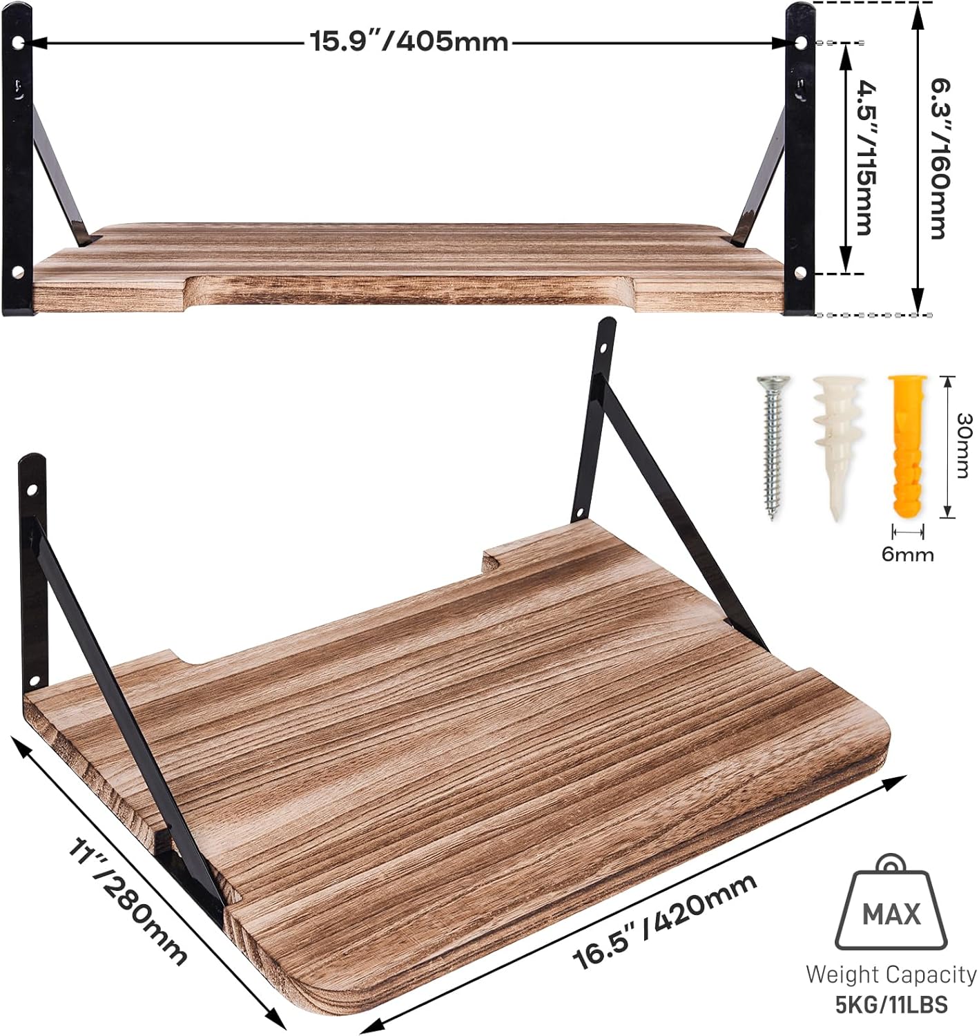 Projector Shelf Mount - 162 x 11 Inch Organizer
