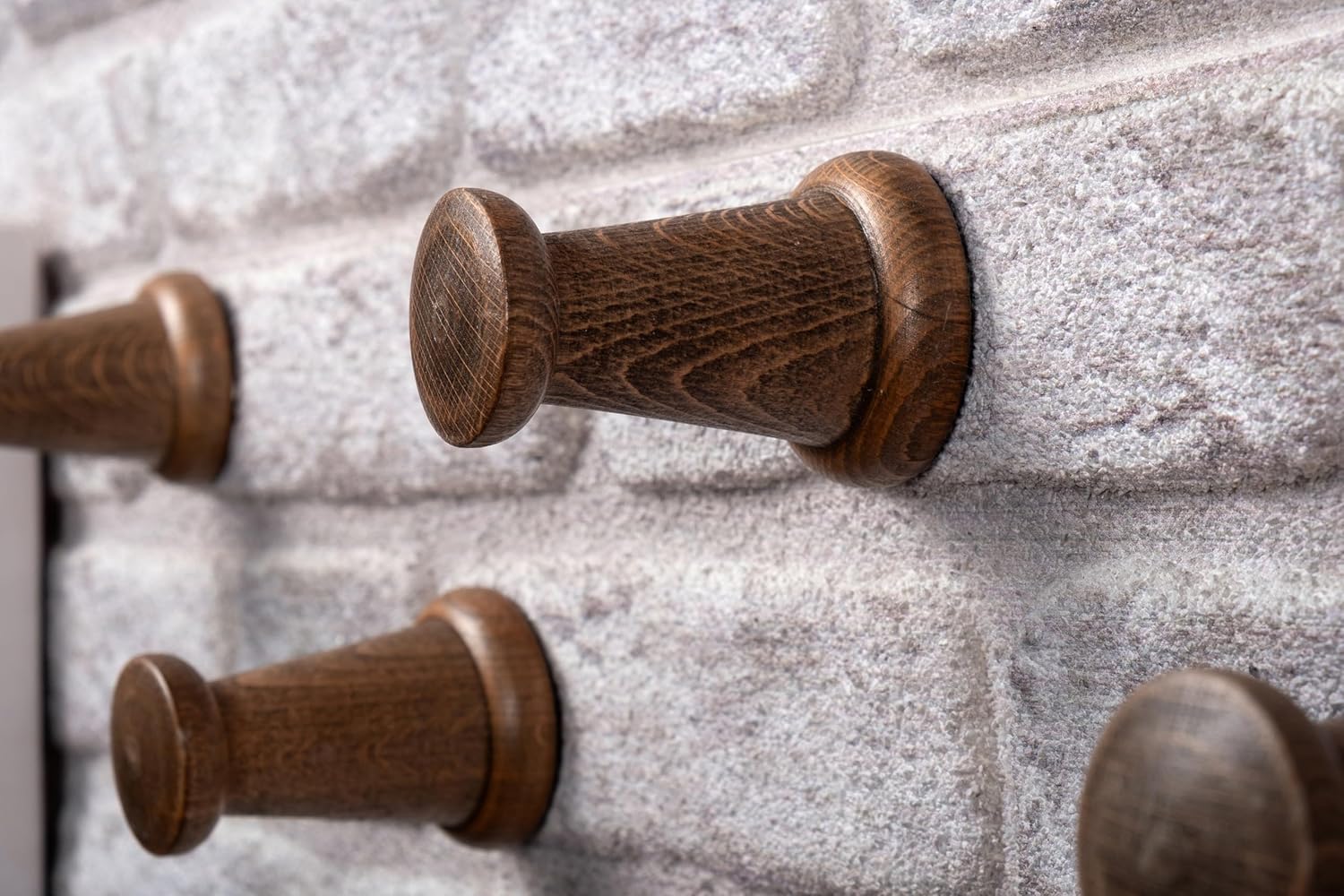 Rustic Wall Mounted Coat Rack with Shelf and 5 Hooks
