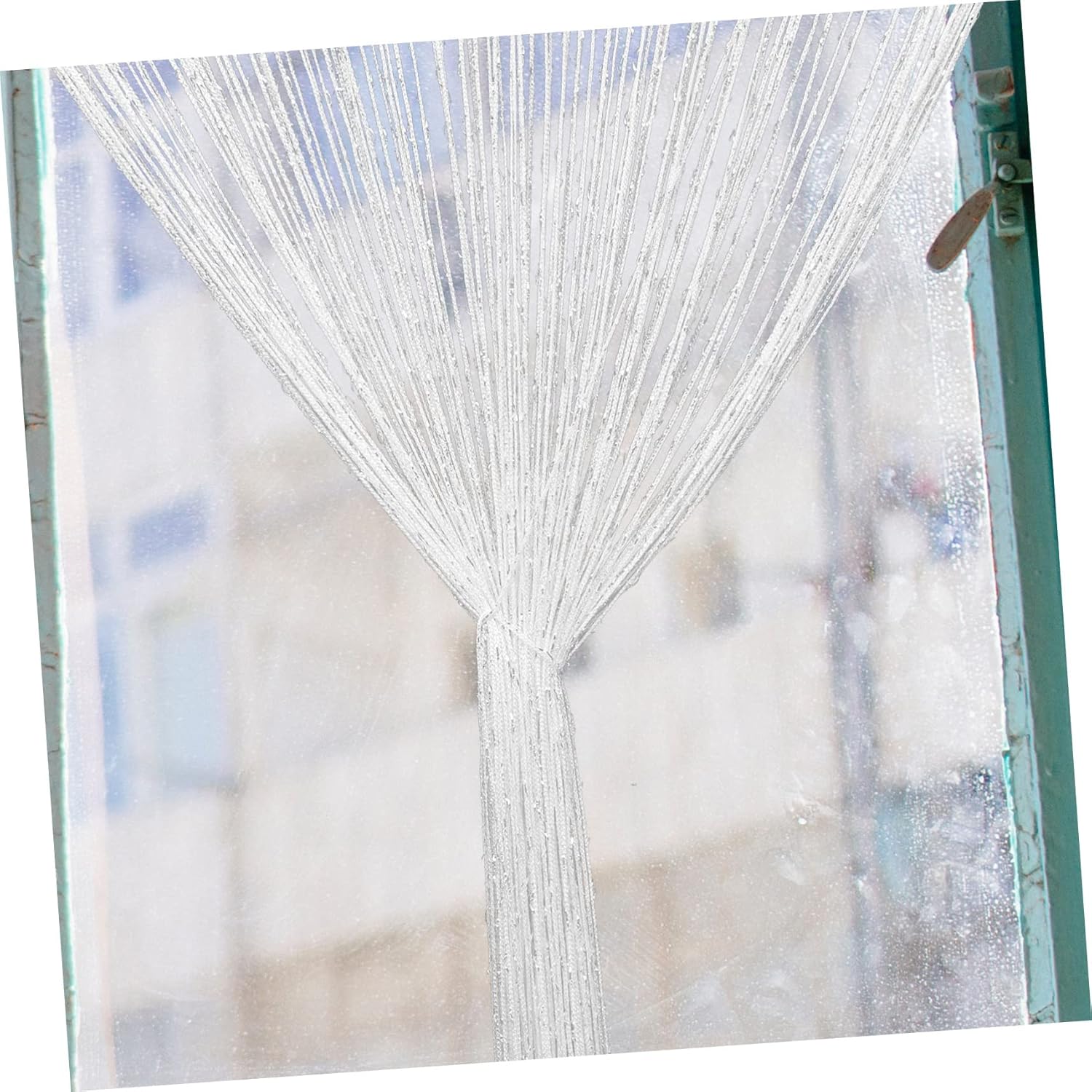 2pcs String Curtain Room Divider Elegant Tassel Door Curtain for Home Decor