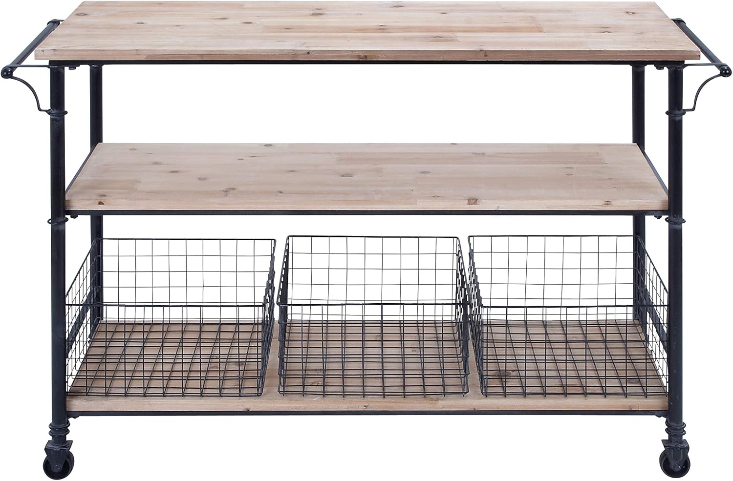 Deco 79 Industrial Storage Unit with Shelves and Drawers