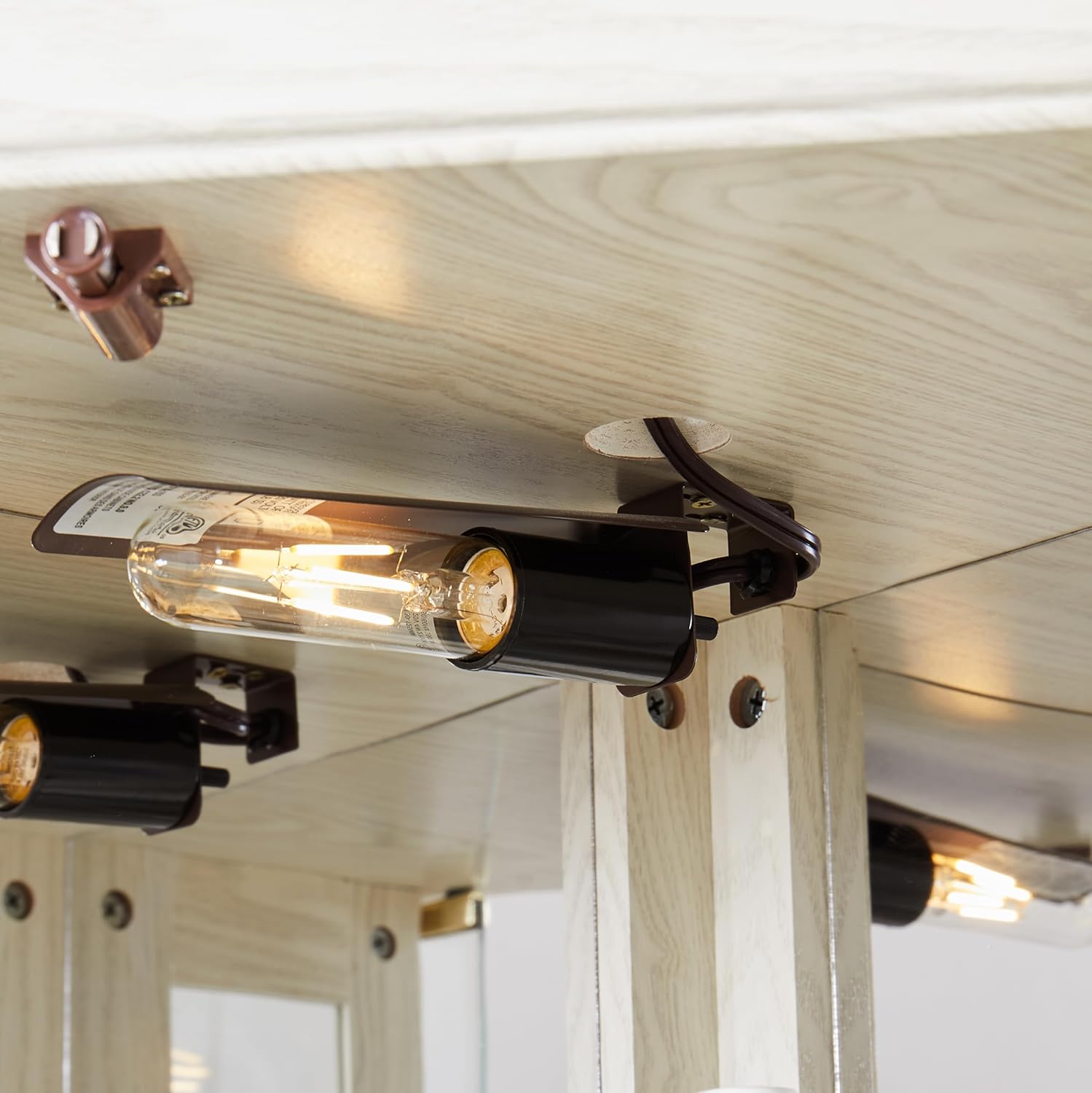 Ball Cast 6984 Lighted Corner Curio Cabinet with Glass Doors