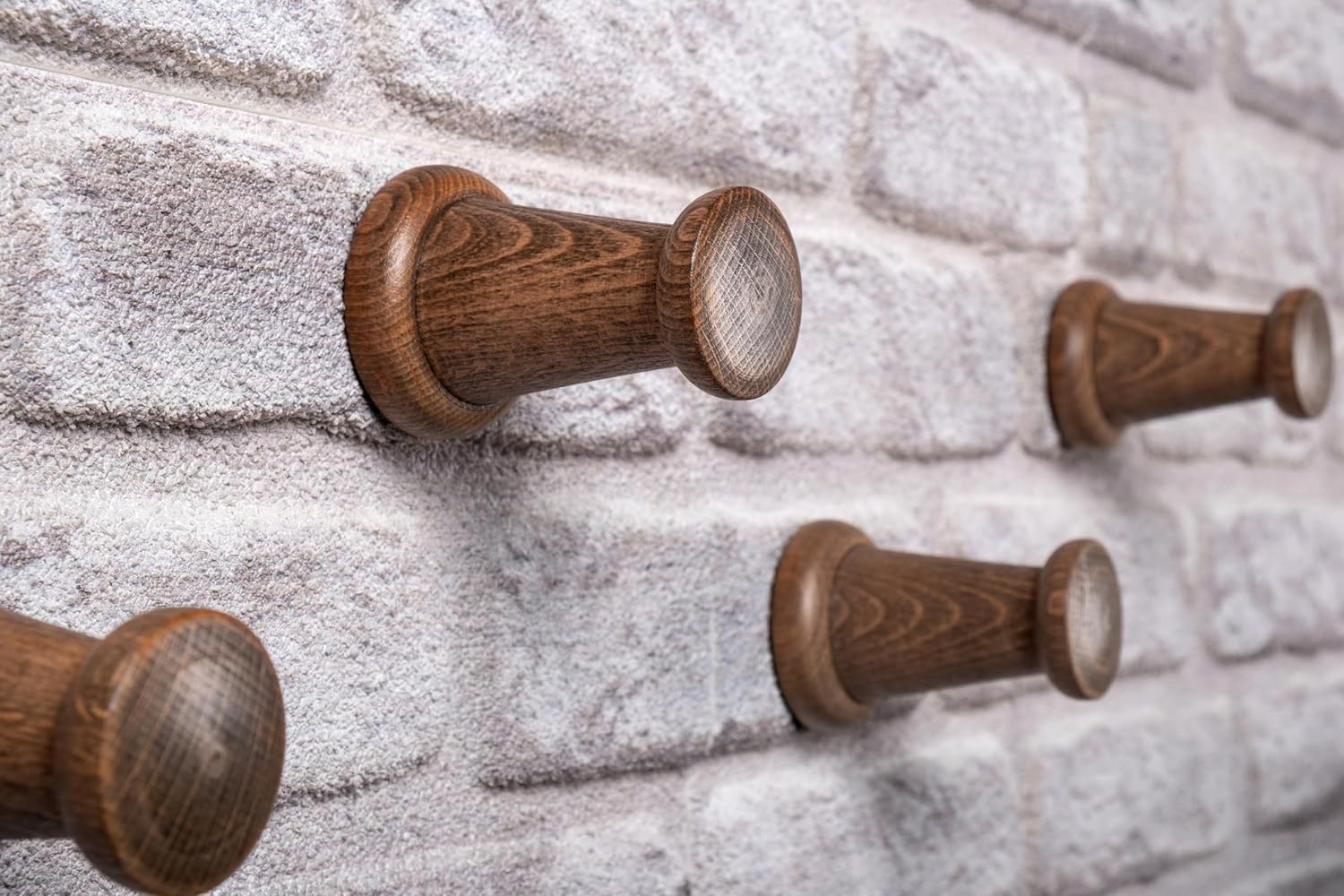 Rustic Wall Mounted Coat Rack with Shelf and 5 Hooks
