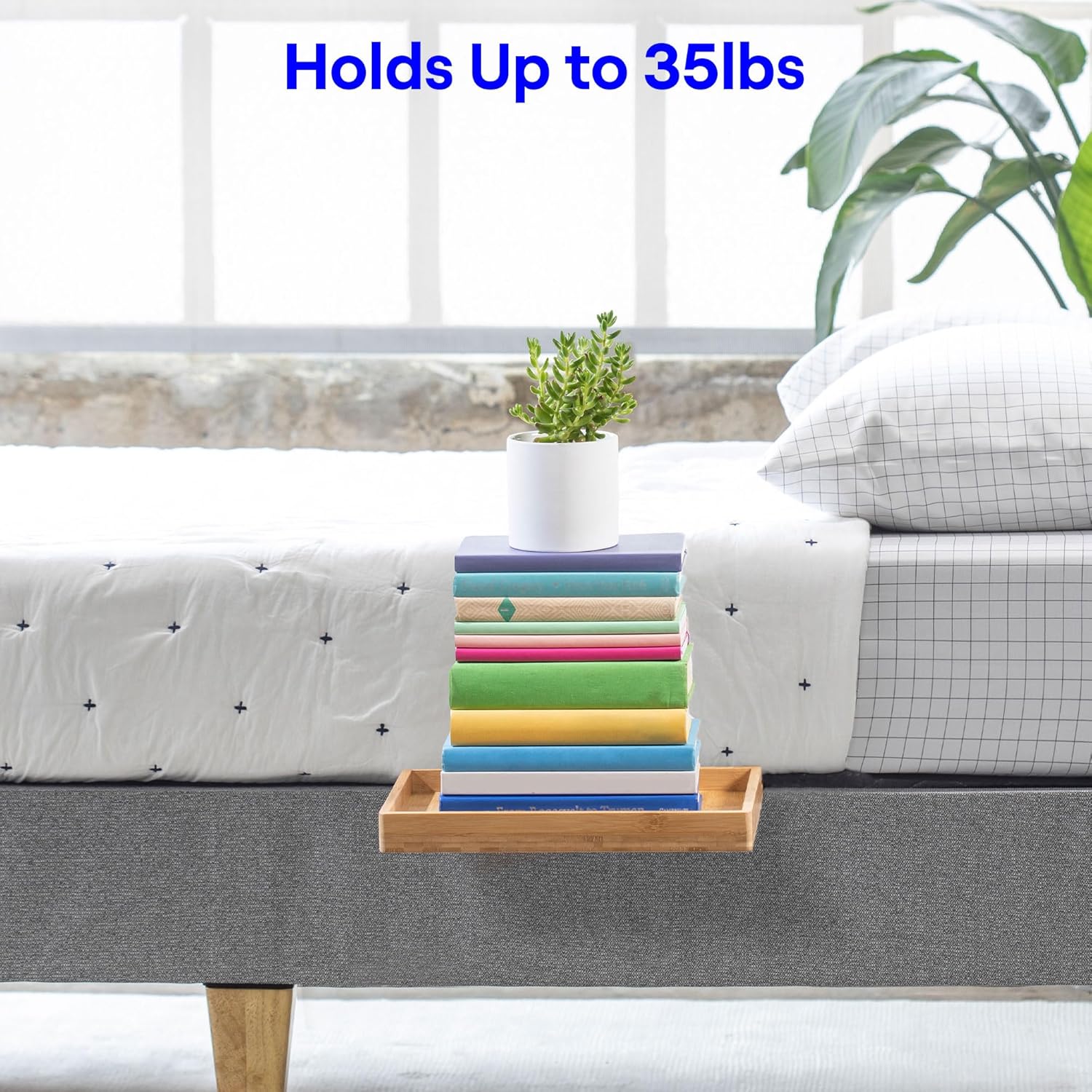 BedShelfie Floating Bedside Shelf for Bunk Beds and Dorm Rooms