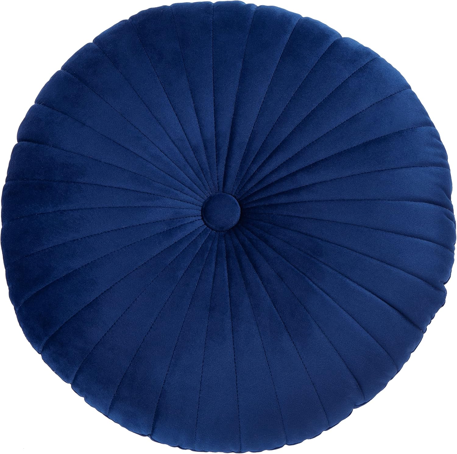 SAFAVIEH Vallory Navy Blue Button Tufted Throw Pillow