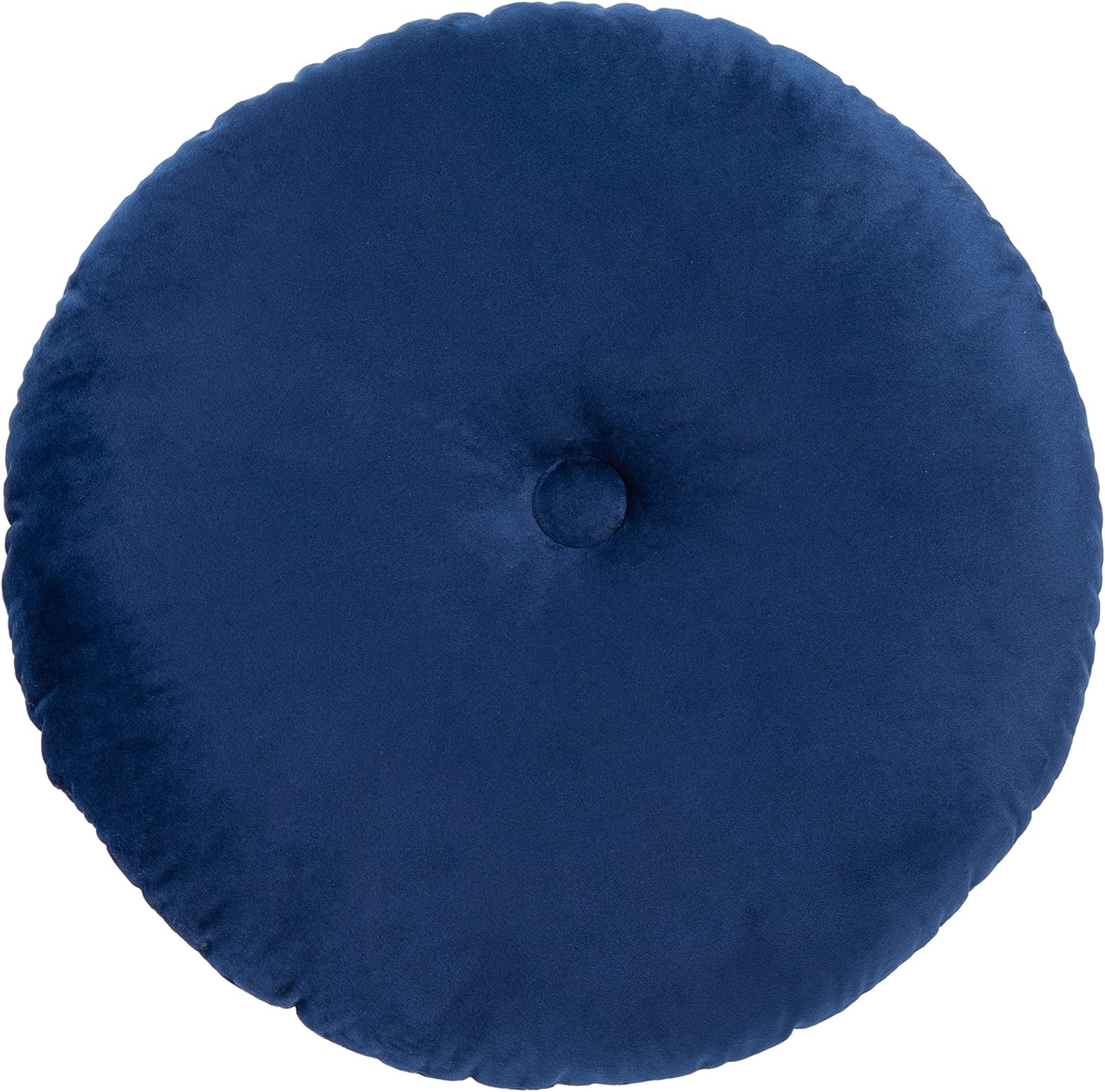 SAFAVIEH Vallory Navy Blue Button Tufted Throw Pillow